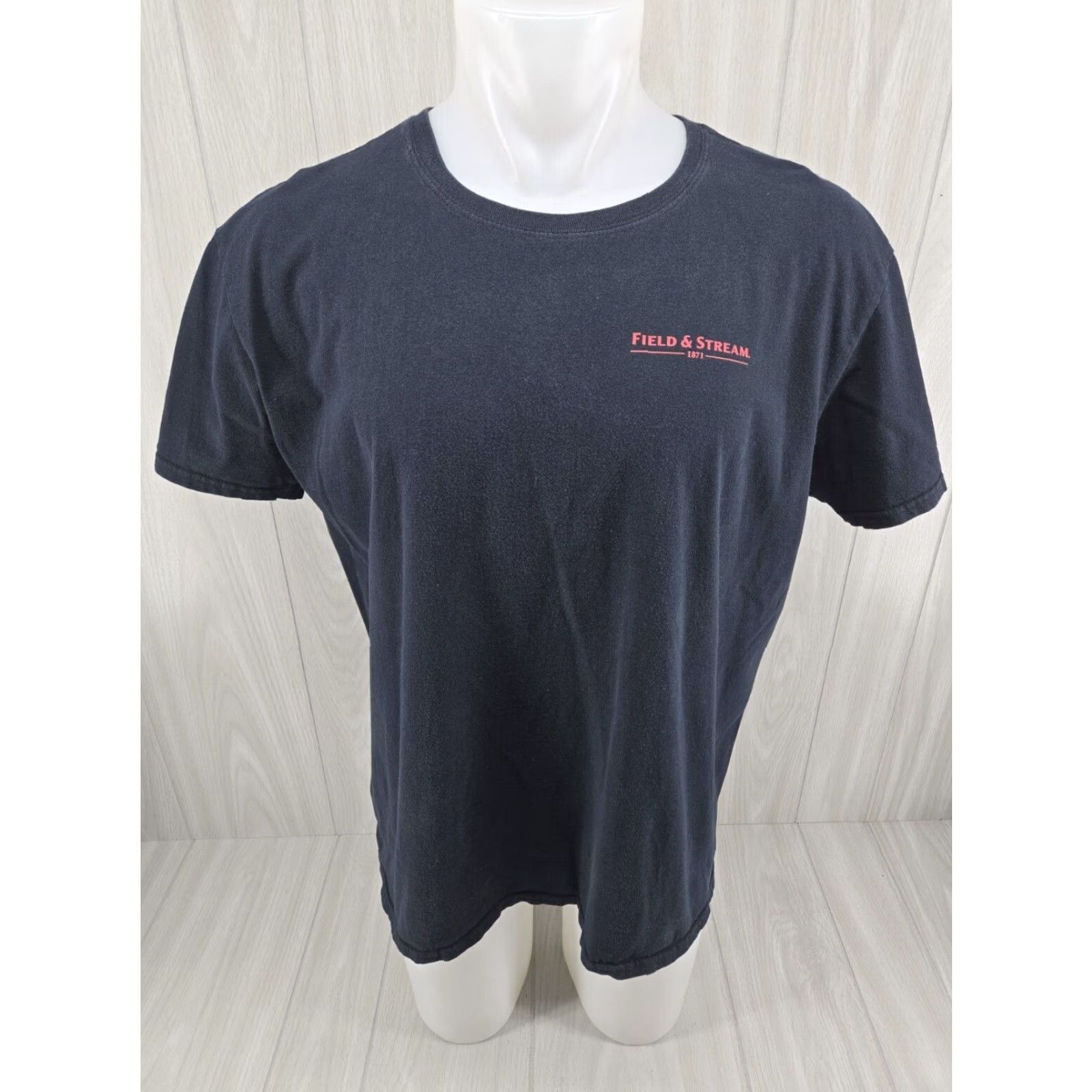 Vintage Field & Stream Fishing Mens XL Black Short Sleeve T Shirt Tackle Junkee Size US XL / EU 56 / 4 - 3 Thumbnail