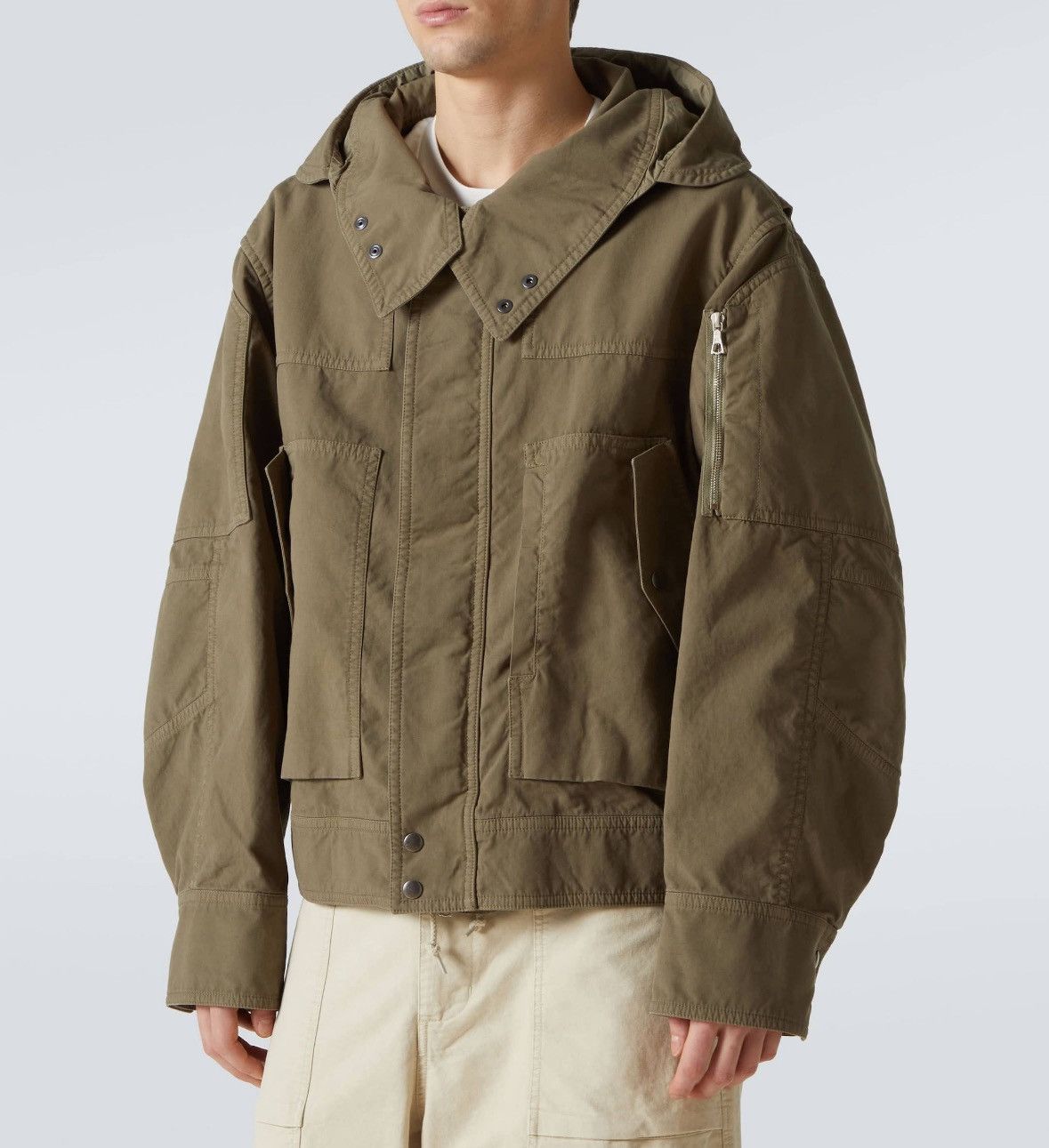 Dries Van Noten NWT SS25 Varsen Jacket in Dust size XL Size US XL / EU 56 / 4 - 17 Thumbnail
