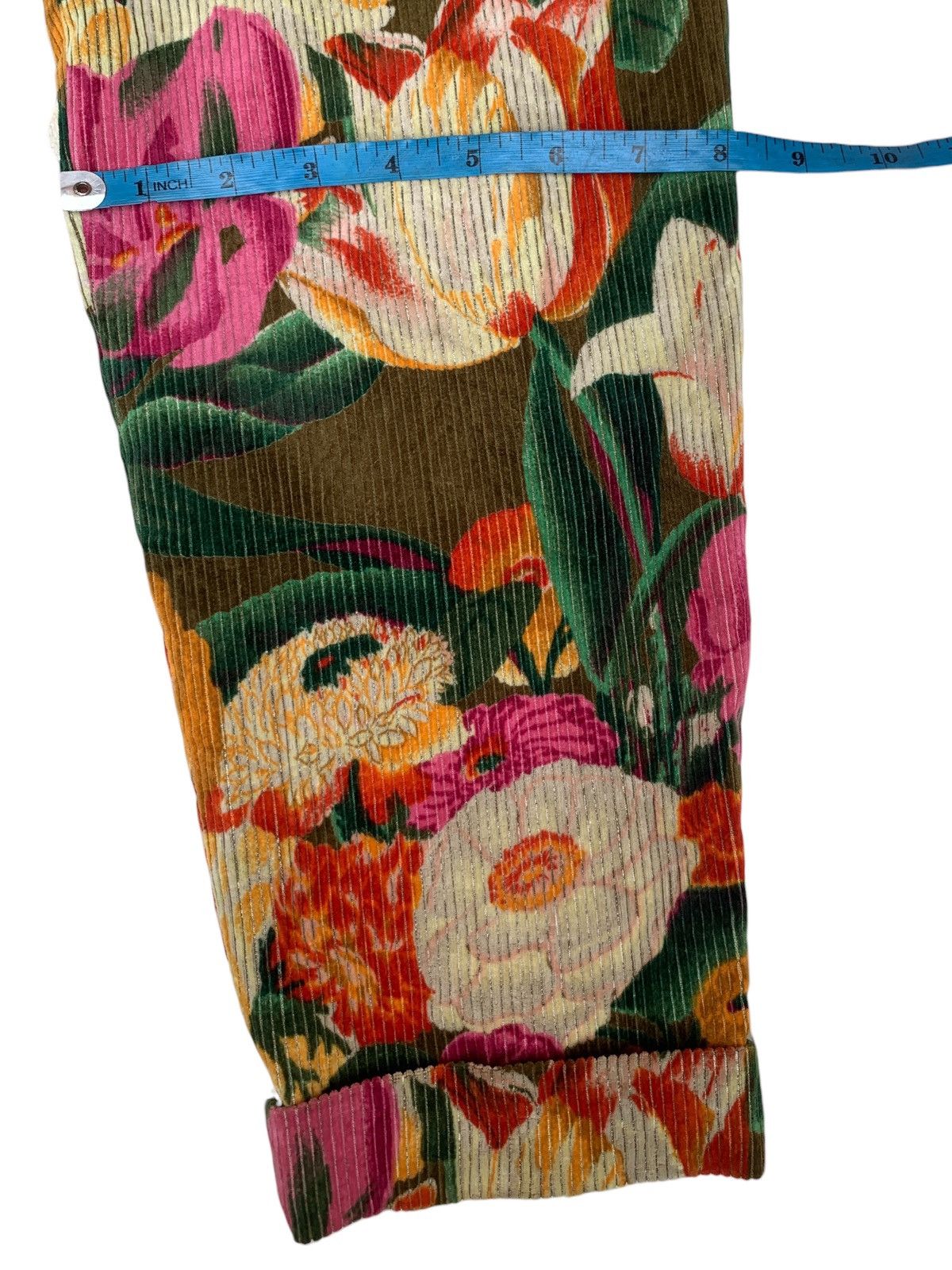 Designer × Kenzo Vintage kenzo paris flower corduroy pants Size 28" / US 6 / IT 42 - 10 Thumbnail