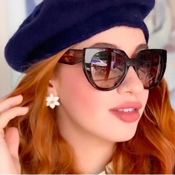 Prada 🕶️ New Prada PR14WS 2AU6S1 Sunglasses - Havana Frame, Brown Size ONE SIZE - 2 Thumbnail