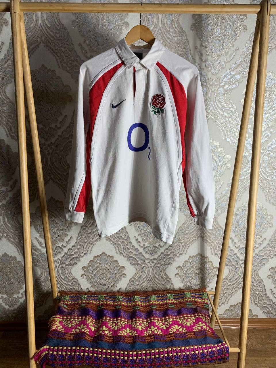 Nike Vintage Nike England Retro Rugby Jersey Football Y2K 90s Size US S / EU 44-46 / 1 - 1 Thumbnail