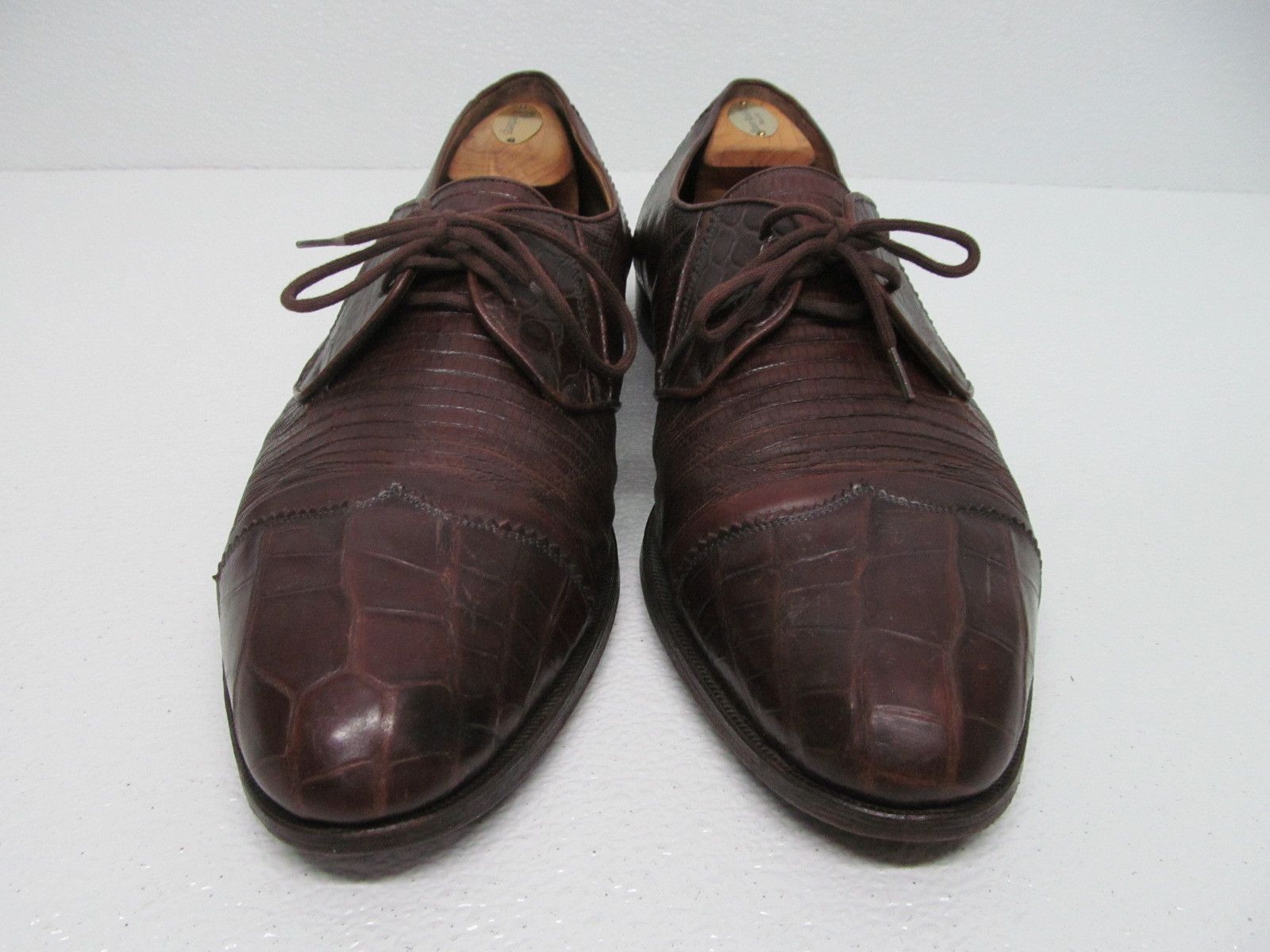 Other Davanzati Alligator Oxfords Exclusive Rubenstein Bros Size US 13 / EU 46 - 2 Thumbnail