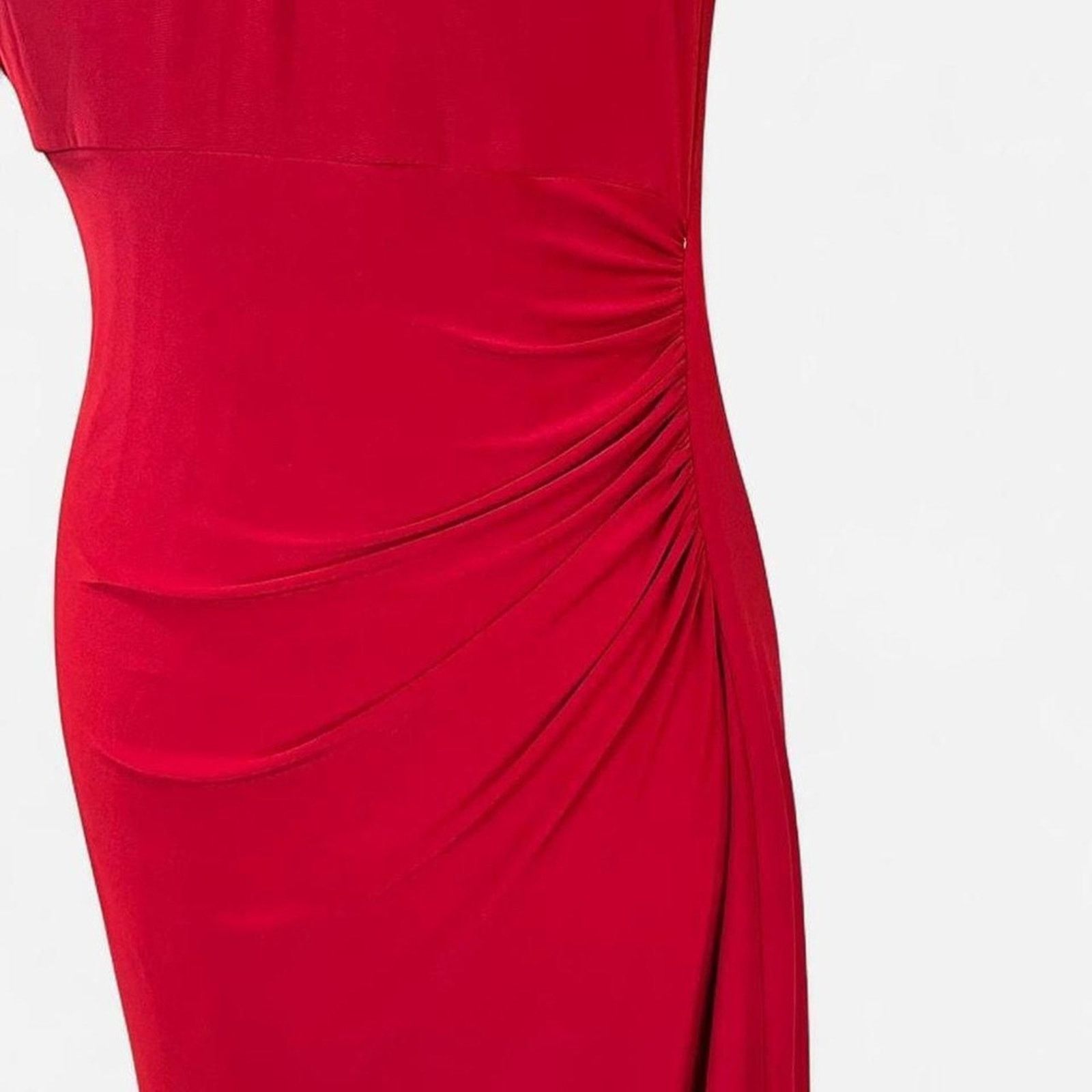 Chaps red evening dress one shoulder medium 8 red gown Size M / US 6-8 / IT 42-44 - 4 Thumbnail