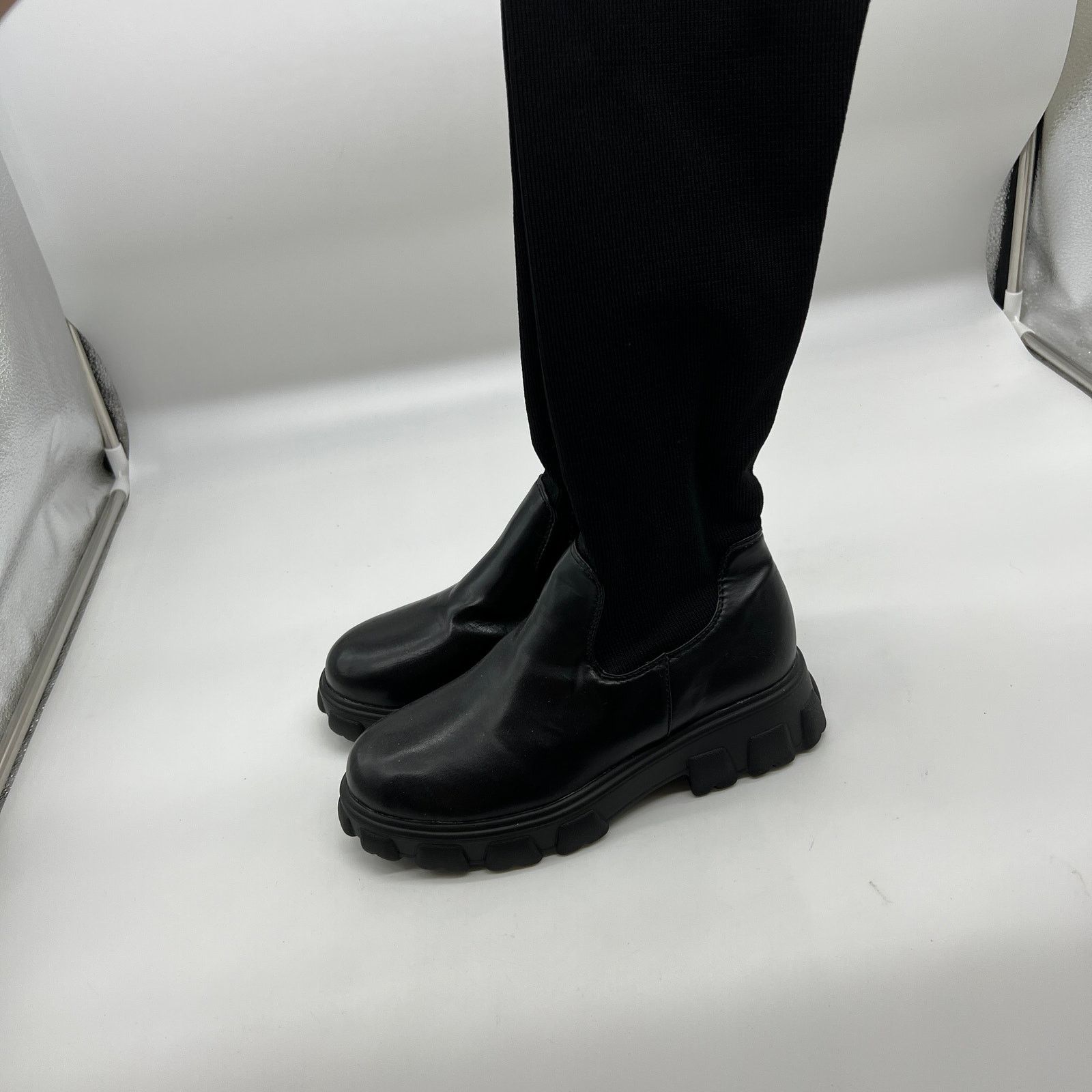 Other Women's Over The Knee Platform Thigh High Boots Round Toe Size US 8 / IT 38 - 6 Thumbnail