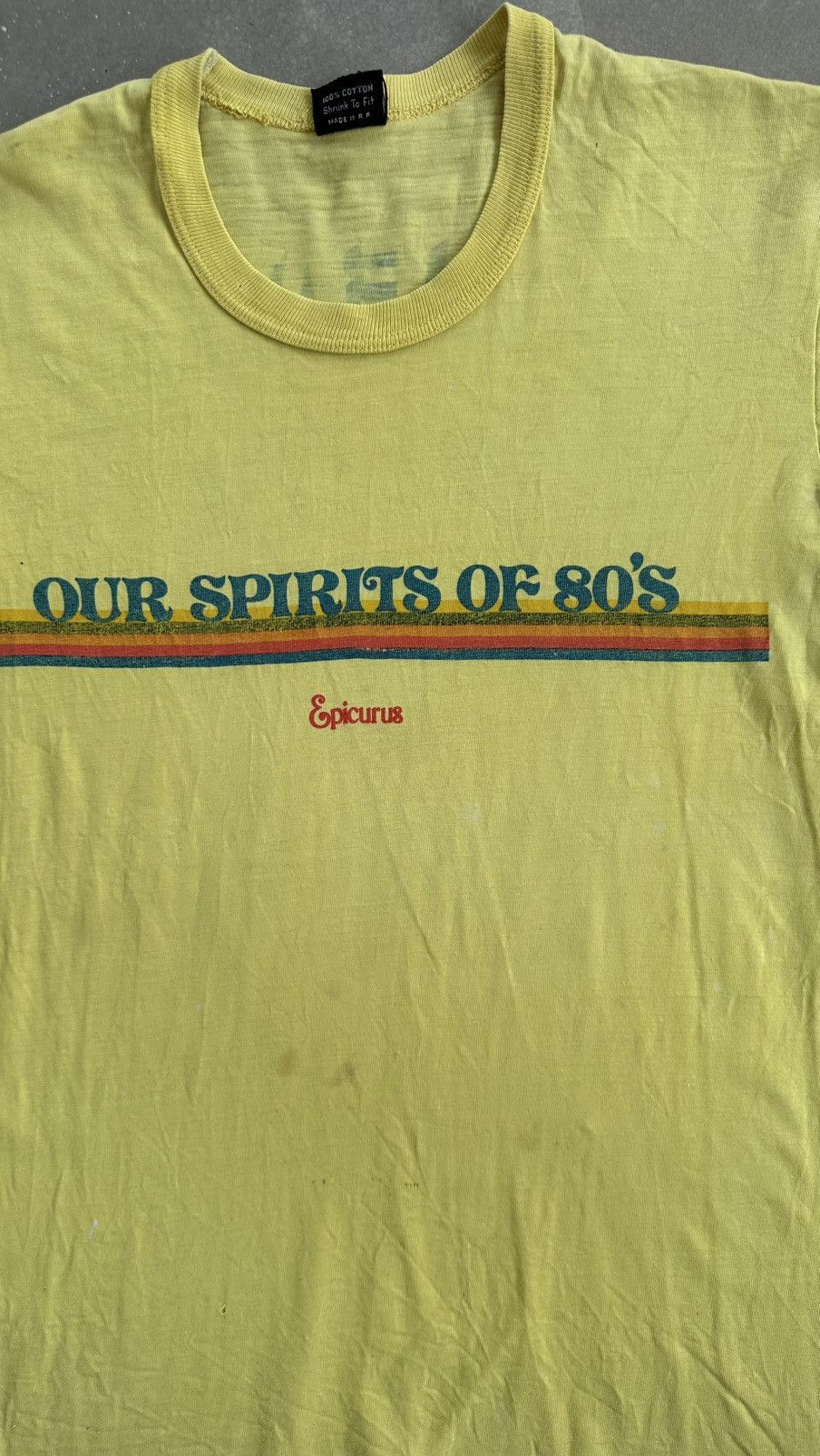 Vintage VINTAGE YAMAHA MUSIC EPICURUS OUR SPIRITS OF 80S TEE Size US S / EU 44-46 / 1 - 2 Thumbnail