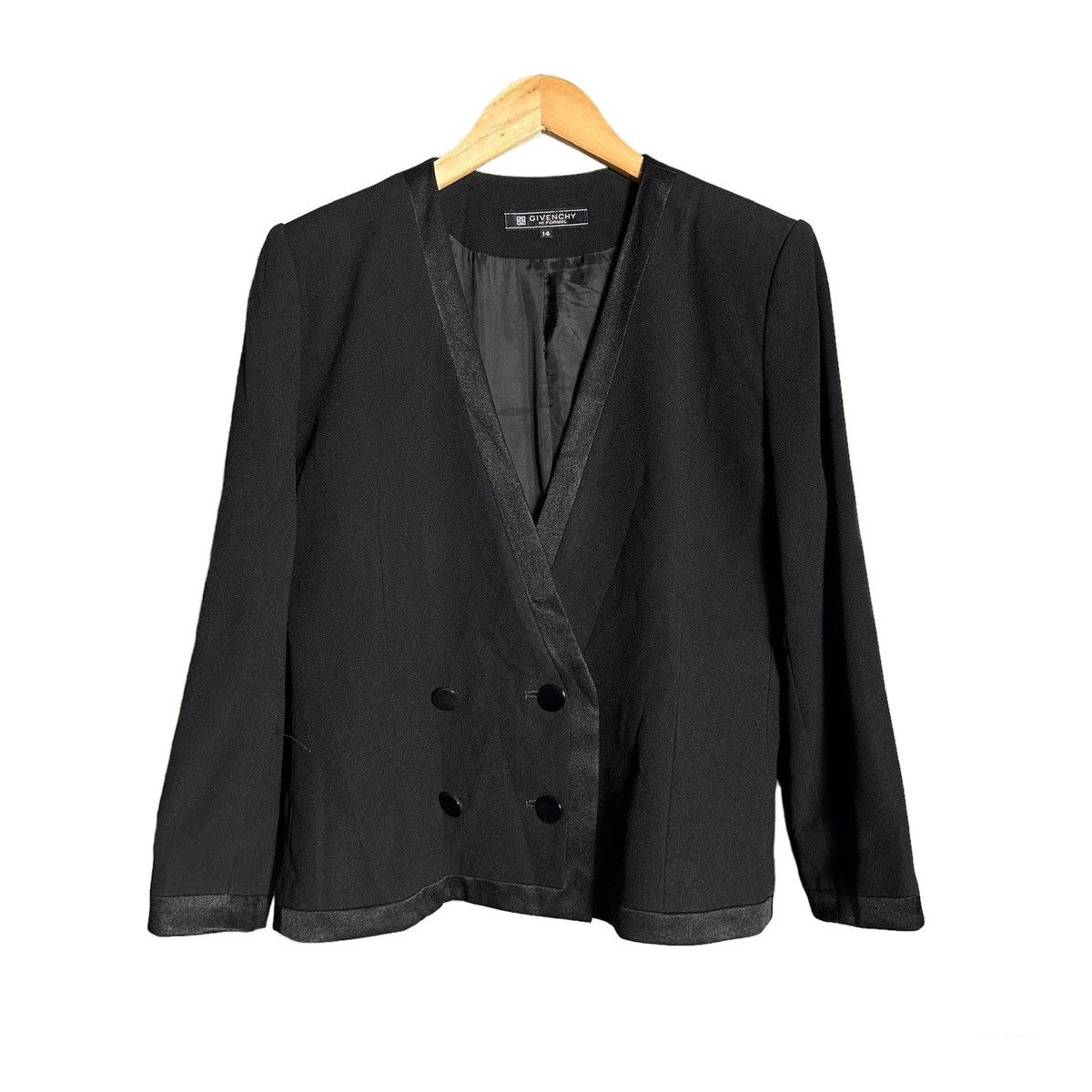 image of Givenchy Hi Formal Blazer in Black, Women's (Size Medium)