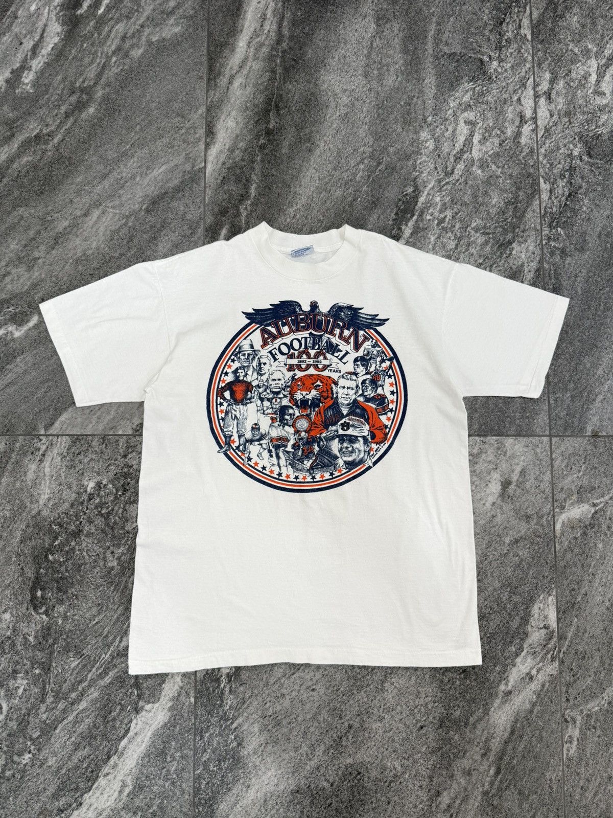All Sport 90s Auburn Football “100 Year Anniversary” College Tshirt Size US XL / EU 56 / 4 - 2 Thumbnail