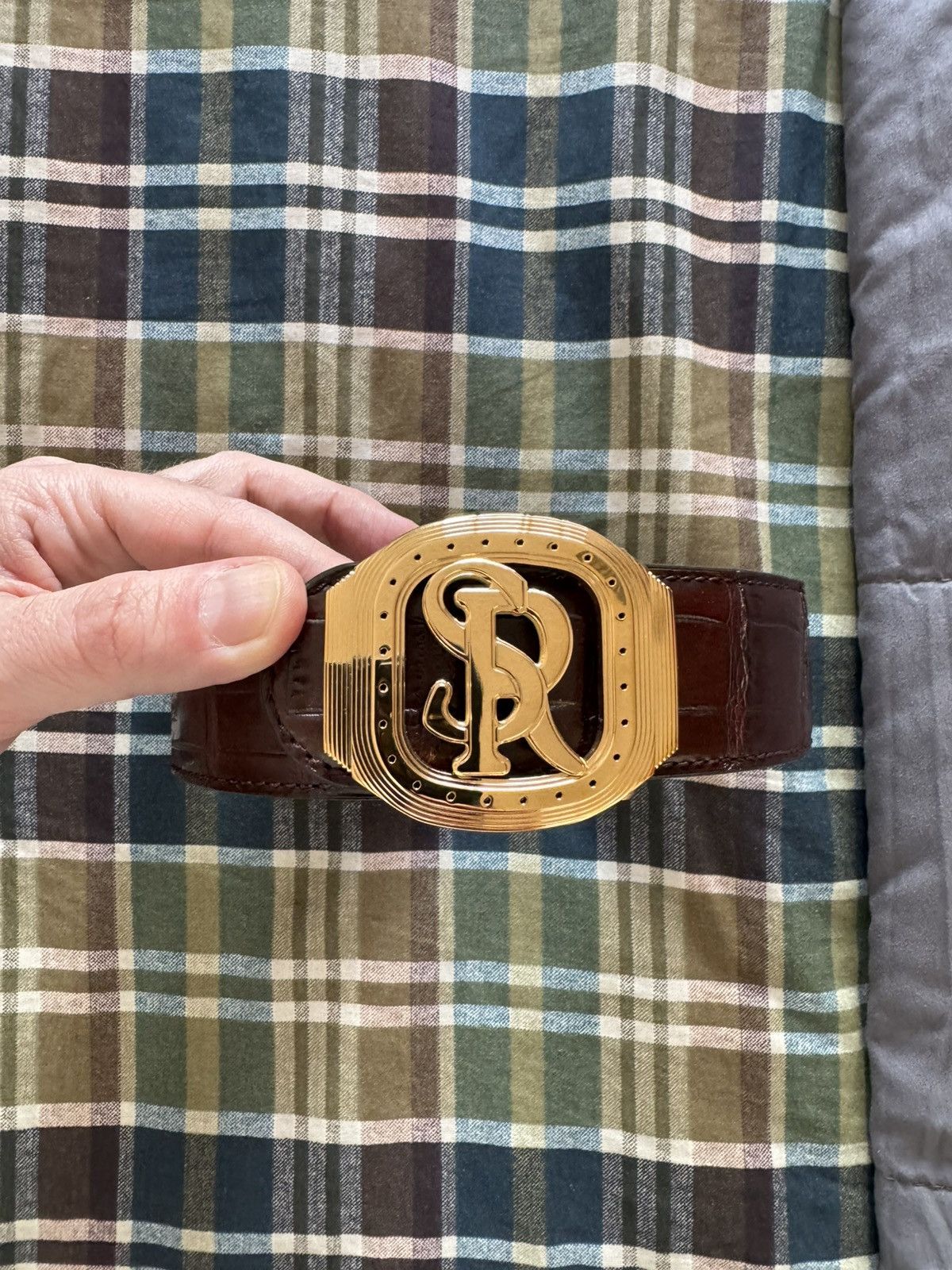 Stefano Ricci Stefano Ricci Alligator Belt Size 38 - 1 Thumbnail