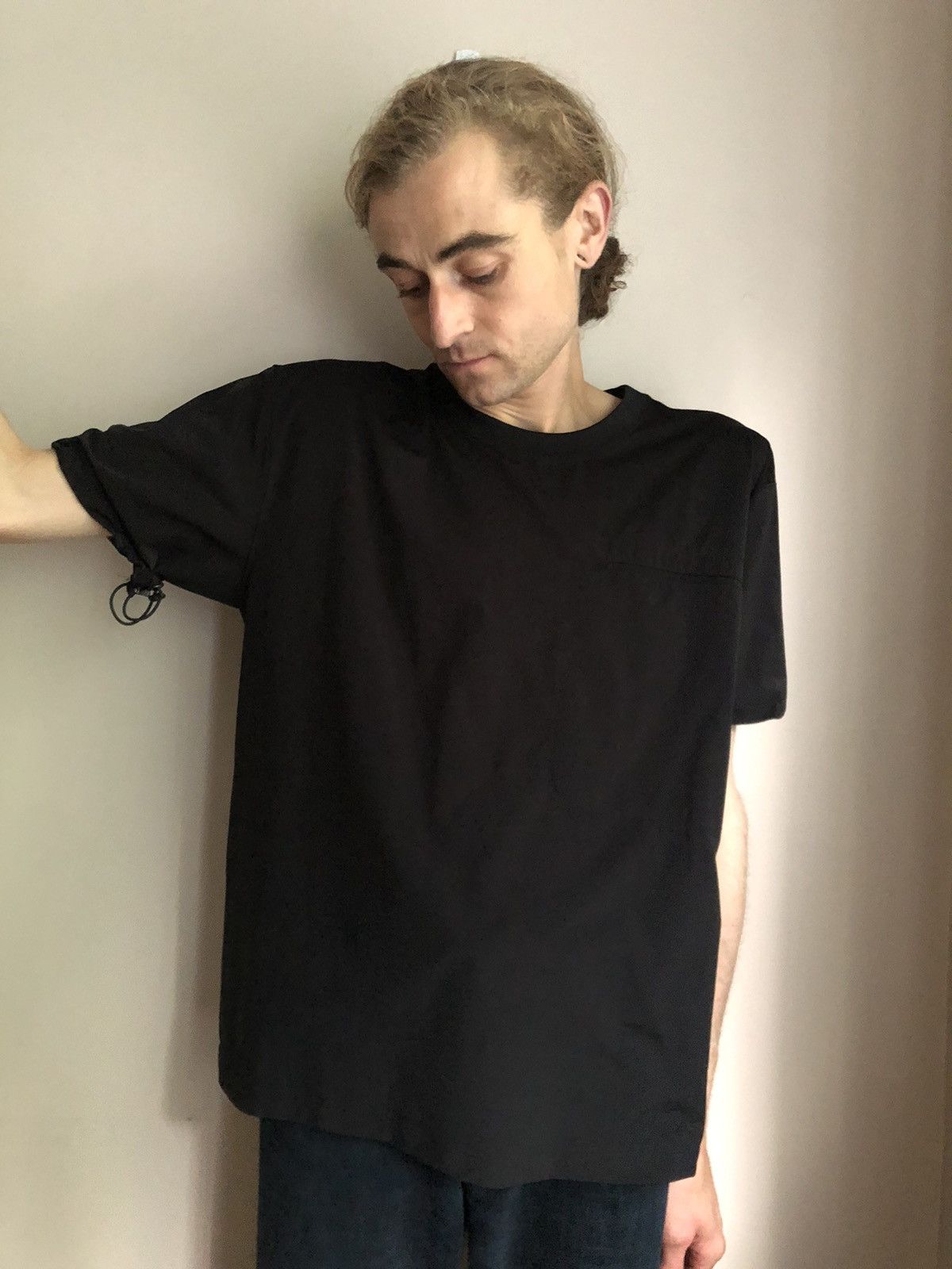 Issey Miyake × Ne-Net Ne-Net Drawstring Sleeve Nylon T Shirt Size US L / EU 52-54 / 3 - 5 Thumbnail
