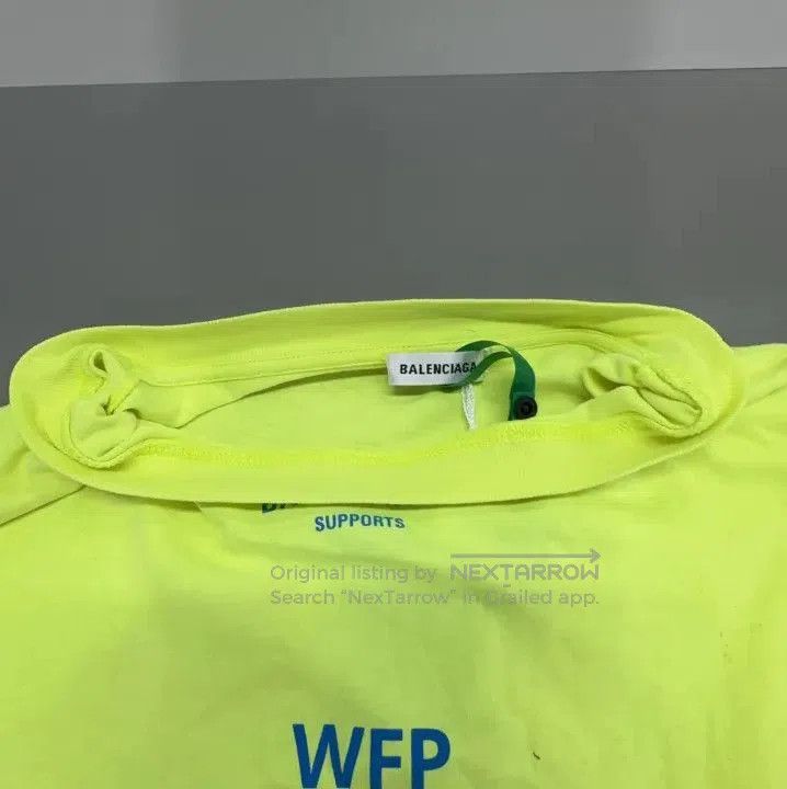 Balenciaga Balenciaga WFP Charity Neon Short Sleeve T. Size US M / EU 48-50 / 2 - 1 Thumbnail