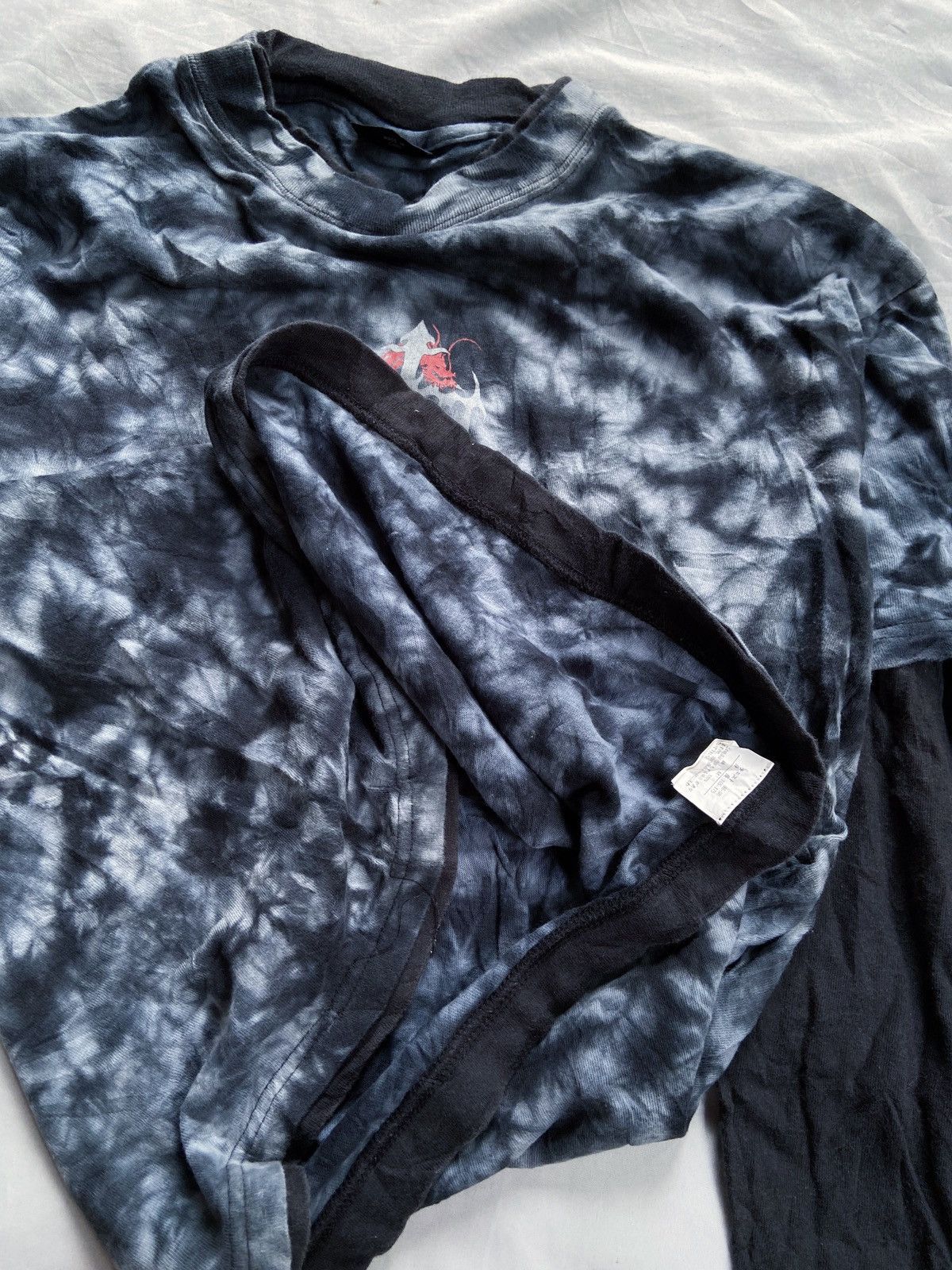 Japanese Brand RUIN AND PLUNDER DOUBLE LAYER TIE DYE LONG SLEEVE Size US S / EU 44-46 / 1 - 5 Thumbnail