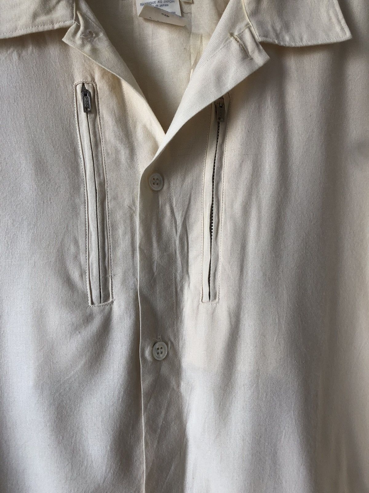 Yohji Yamamoto Pour Homme cream rayon shirt Size US M / EU 48-50 / 2 - 2 Thumbnail