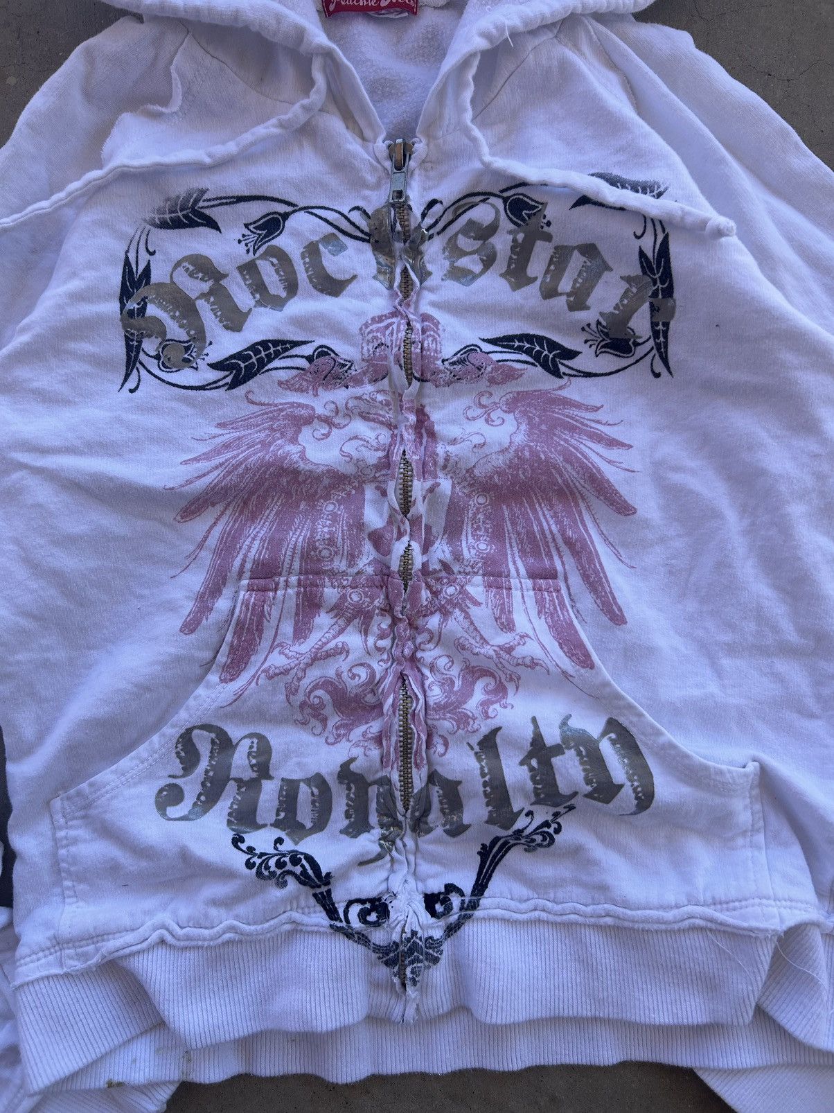 Affliction Y2K Emo Grunge Cute Gothic Rockstar Royalty Zip Up Hoodie Size S / US 4 / IT 40 - 4 Thumbnail