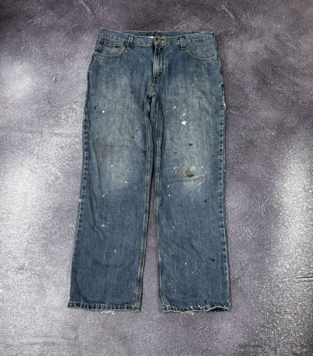 Carhartt Vintage 90s Carhartt USA Distressed Work Hype Baggy Jeans Size US 36 / EU 52 - 2 Thumbnail