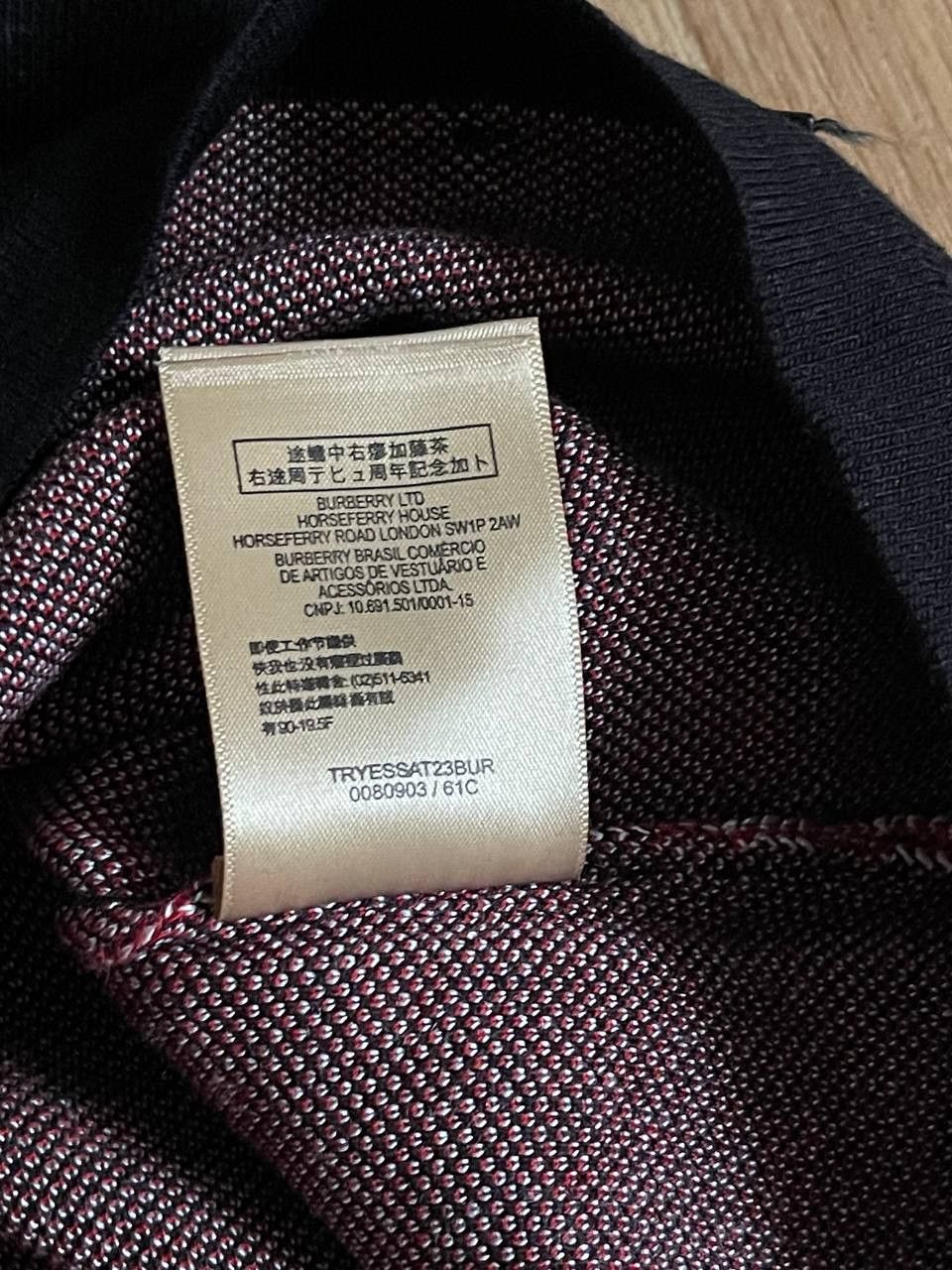 Burberry × Vintage Vintage Burberry Brit Cotton Nova Check Sweater Sz L Size L / US 10 / IT 46 - 11 Thumbnail
