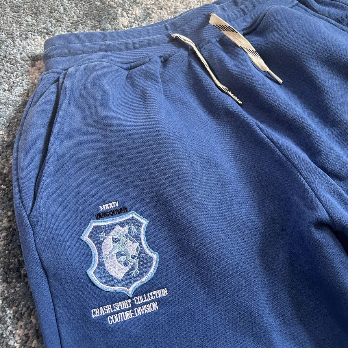 Crash Vancouver SPORT DiViSiON EMBROiDERED FRENCH TERRY SWEATPANTS JOGGERS Size US 31 - 4 Thumbnail