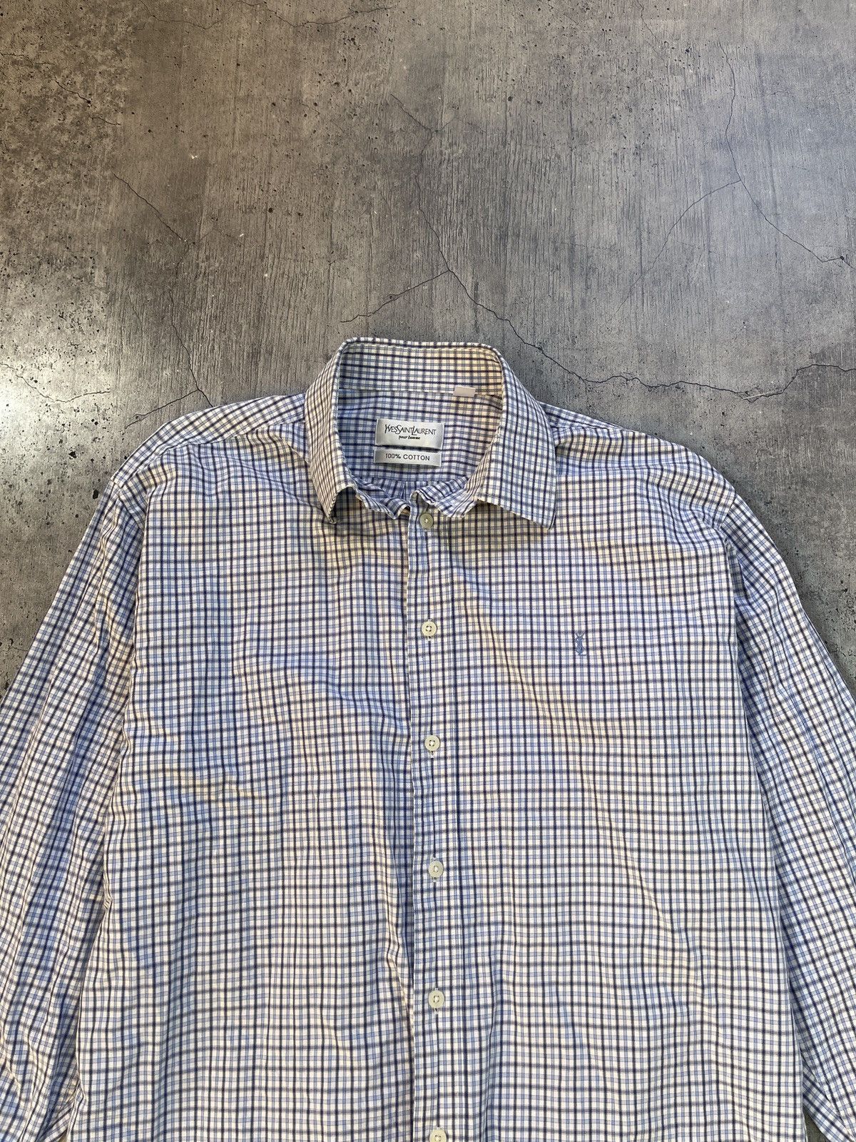 Vintage × Yves Saint Laurent Yves Saint Laurent Shirt Size US L / EU 52-54 / 3 - 2 Thumbnail