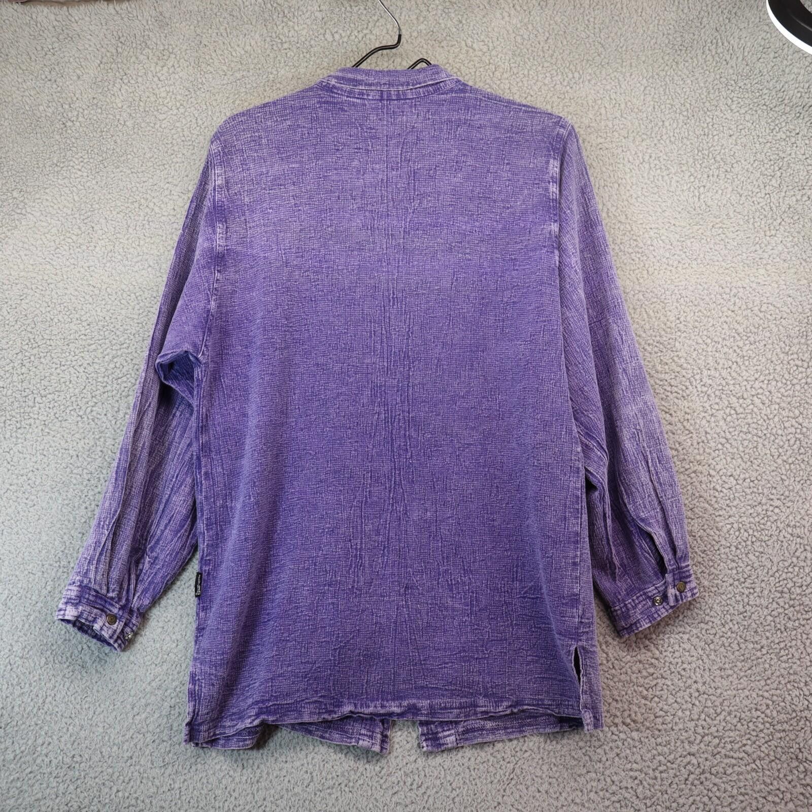 Other VTG 90s Shacket Small Snap Cotton Crinkle Gauze Oversized Size US S / EU 44-46 / 1 - 8 Thumbnail