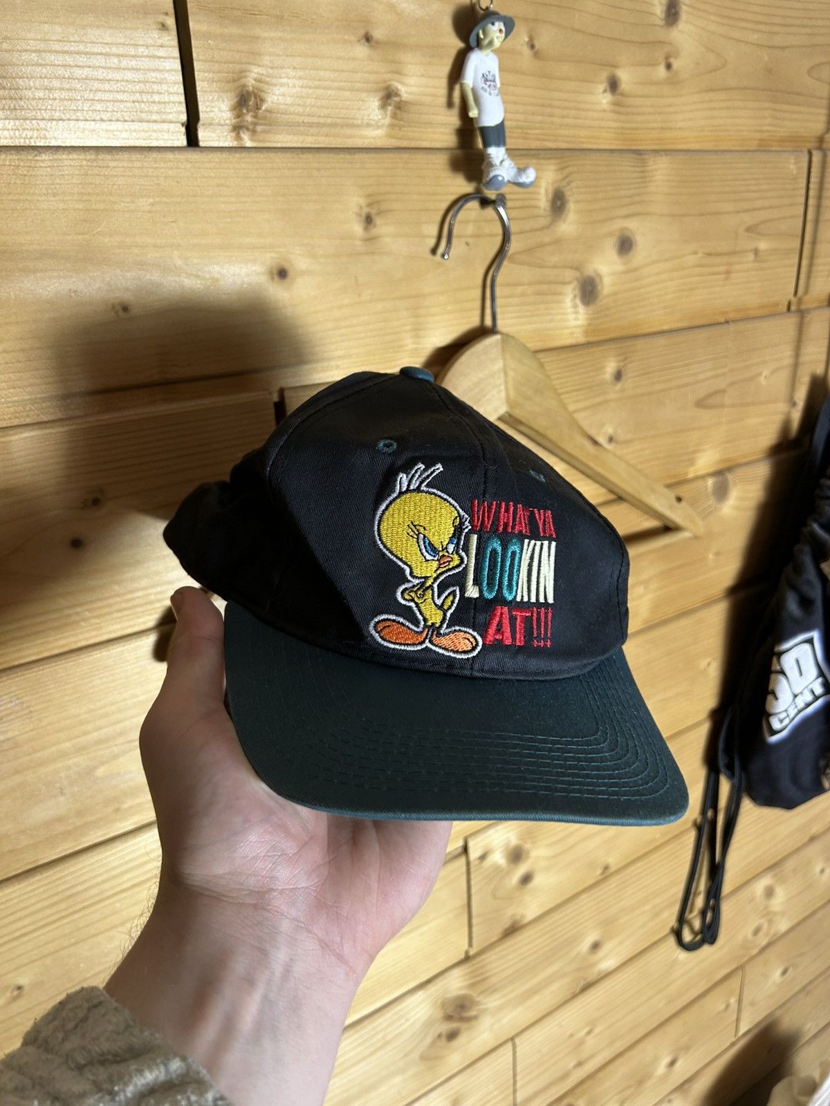 Vintage Vintage 90s Looney Tunes Tweety cap Size ONE SIZE - 1 Thumbnail