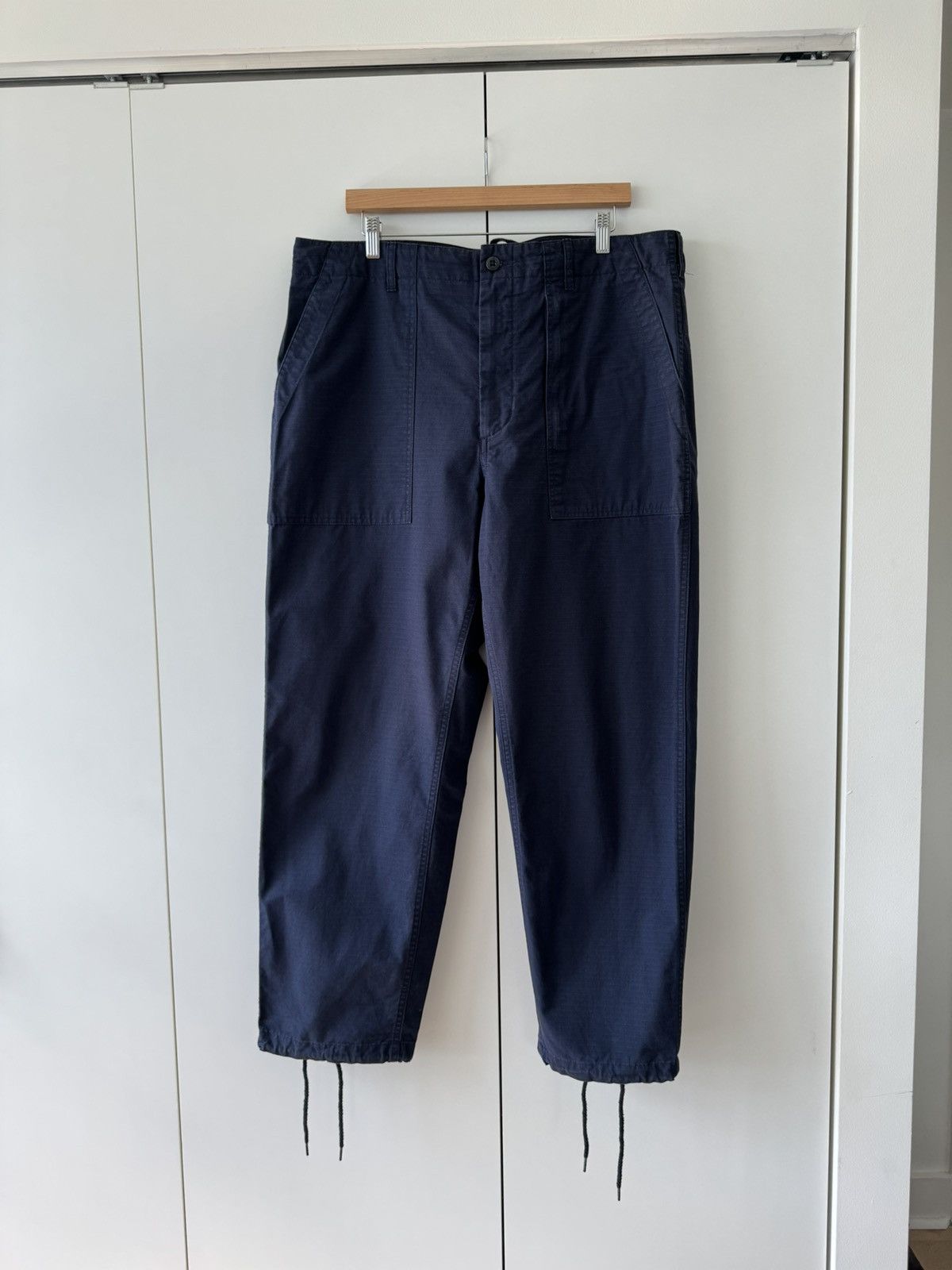 image of Engineered Garments Fatigues Dark Navy Cotton Ripstop Xl, Men's (Size 38)