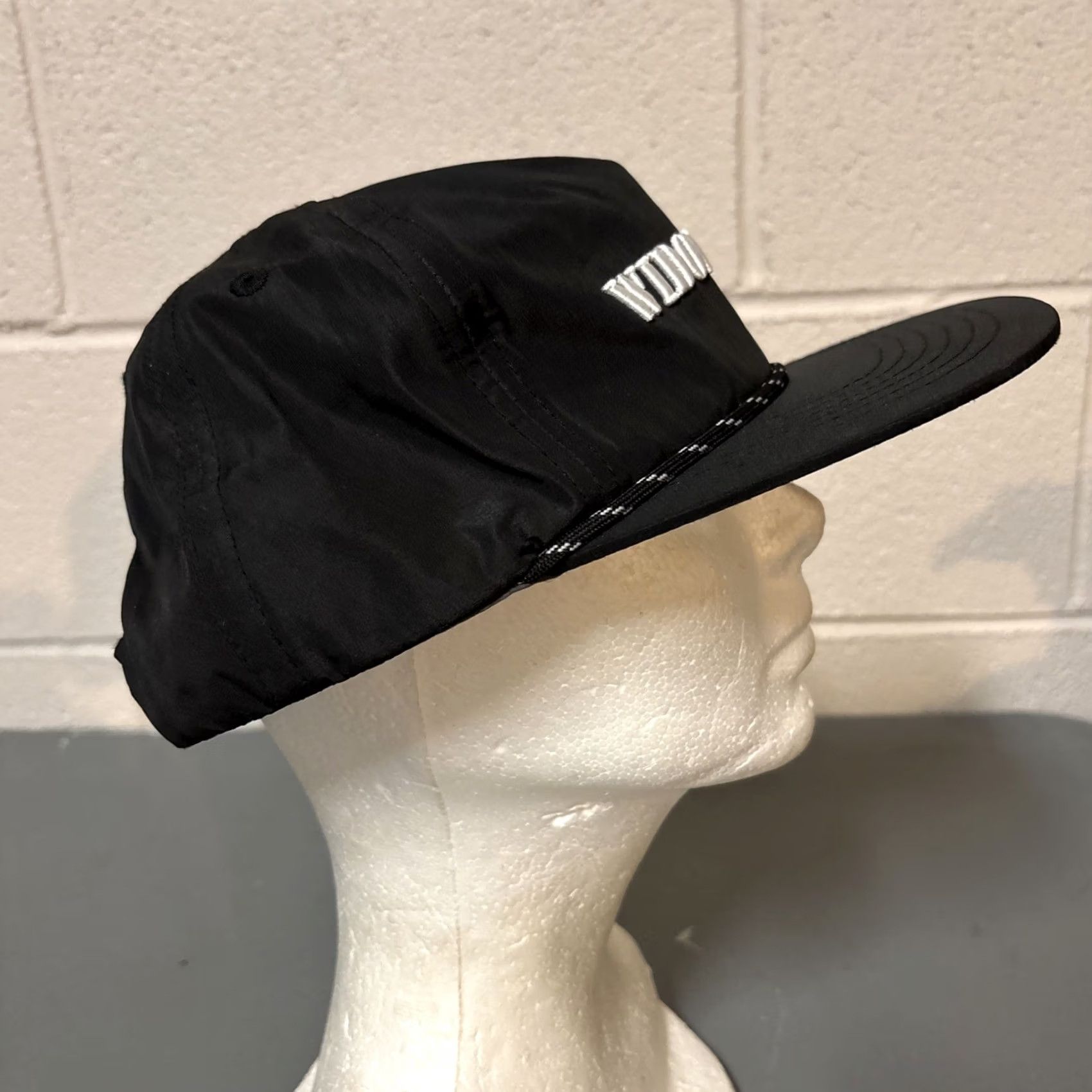 Vintage Widow Jane Adjustable Baseball Hat Black Nylon Rope Detail - Unisex Adult Size ONE SIZE - 3 Thumbnail