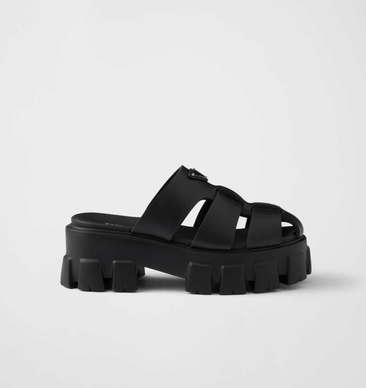 Prada PRADA MONOLITH RUBBER MULES SIZE 41 Size ONE SIZE - 1 Thumbnail