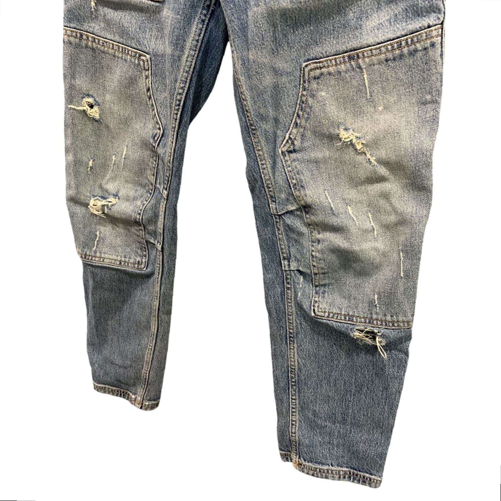 Vintage VINTAGE Pilcro Anthropologie Jeans Utility Ankle Carpenter Denim Womens Size 27 Blue 27 Regular Inseam 29 Women Size 27" / US 4 / IT 40 - 5 Thumbnail