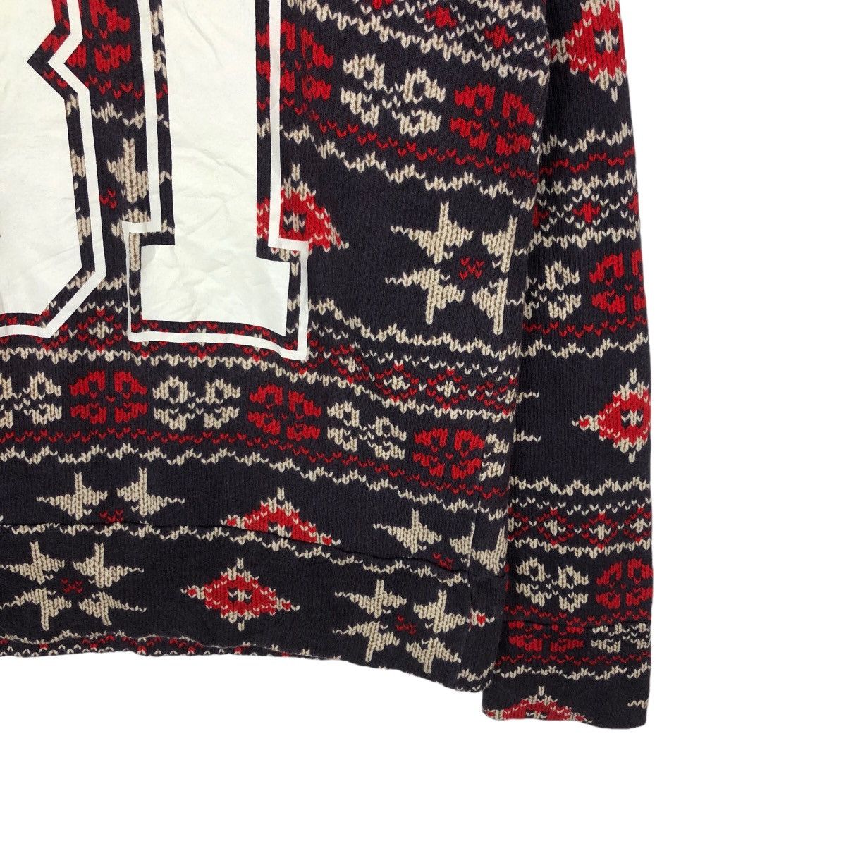 Japanese Brand VINTAGE NAVAJO DESIGN SWEATSHIRT FRENKLIN BIG LOGO Size L / US 10 / IT 46 - 4 Thumbnail