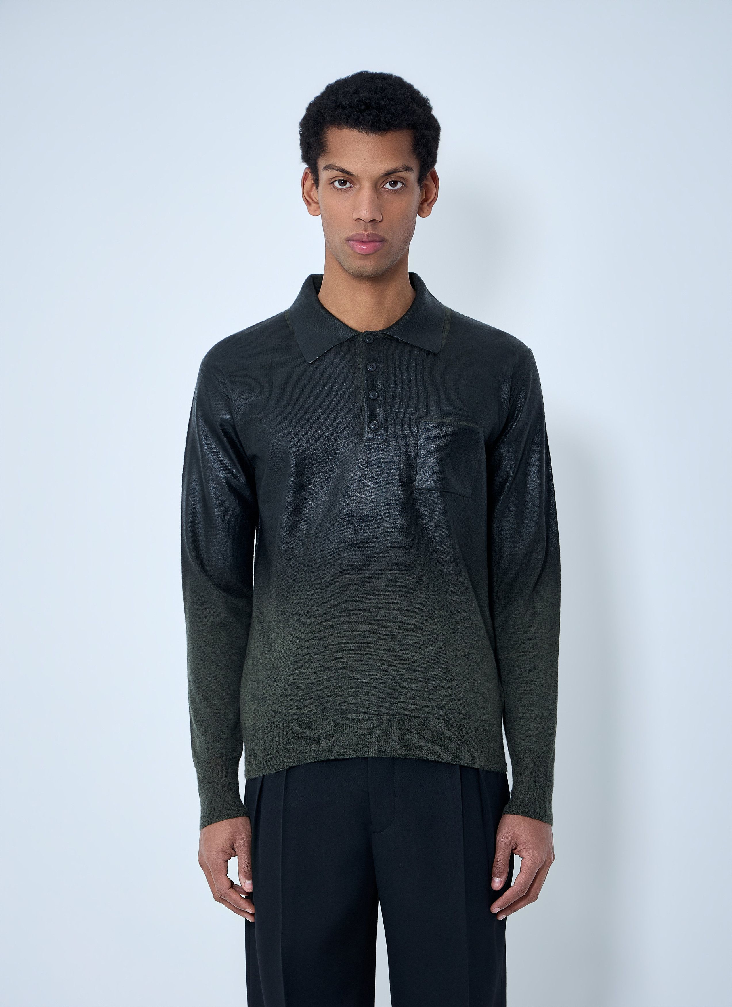 Maison Margiela Long Sleeve Polo Shirt Size US S / EU 44-46 / 1 - 1 Thumbnail