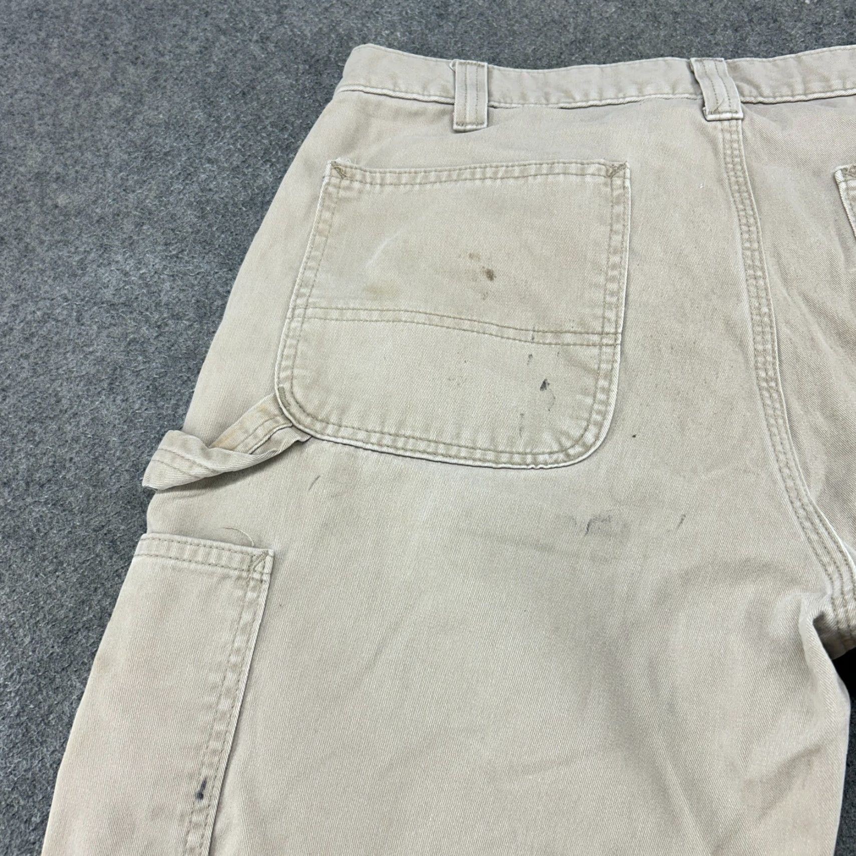 Carhartt VINTAGE Carhartt Pants Mens 36x32 Brown Tan Carpenter Twill Cotton Distressed Size US 36 / EU 52 - 3 Thumbnail