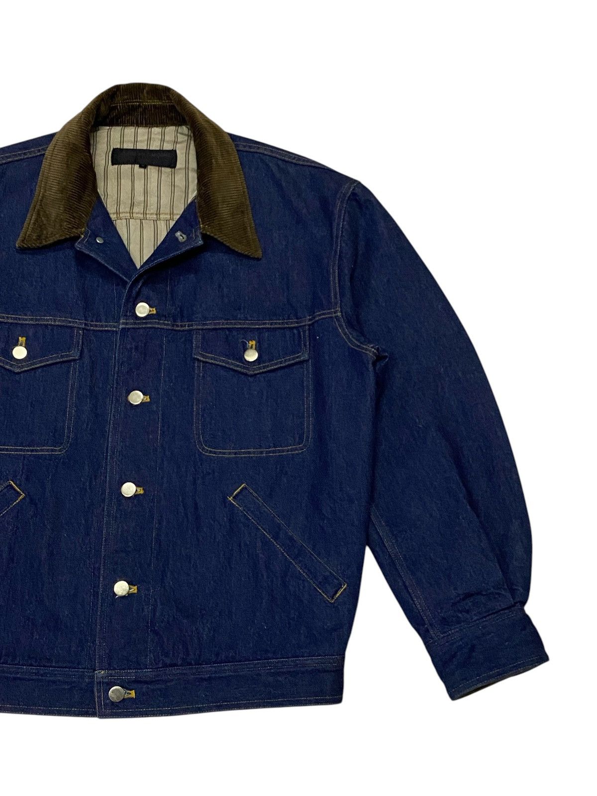 Comme des Garcons Rare🔥Vintage Comme Des Garçons Homme Denim Jacket Size US M / EU 48-50 / 2 - 11 Thumbnail
