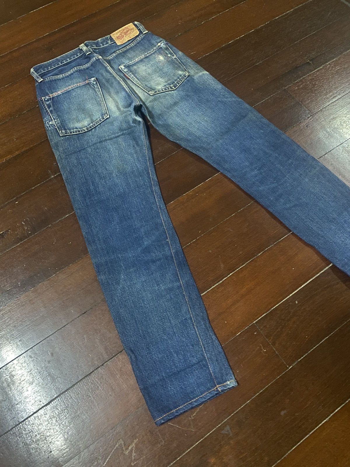 Denime Vintage Denime Japan Distressed Selvedge rework mud wash Size US 30 / EU 46 - 18 Thumbnail