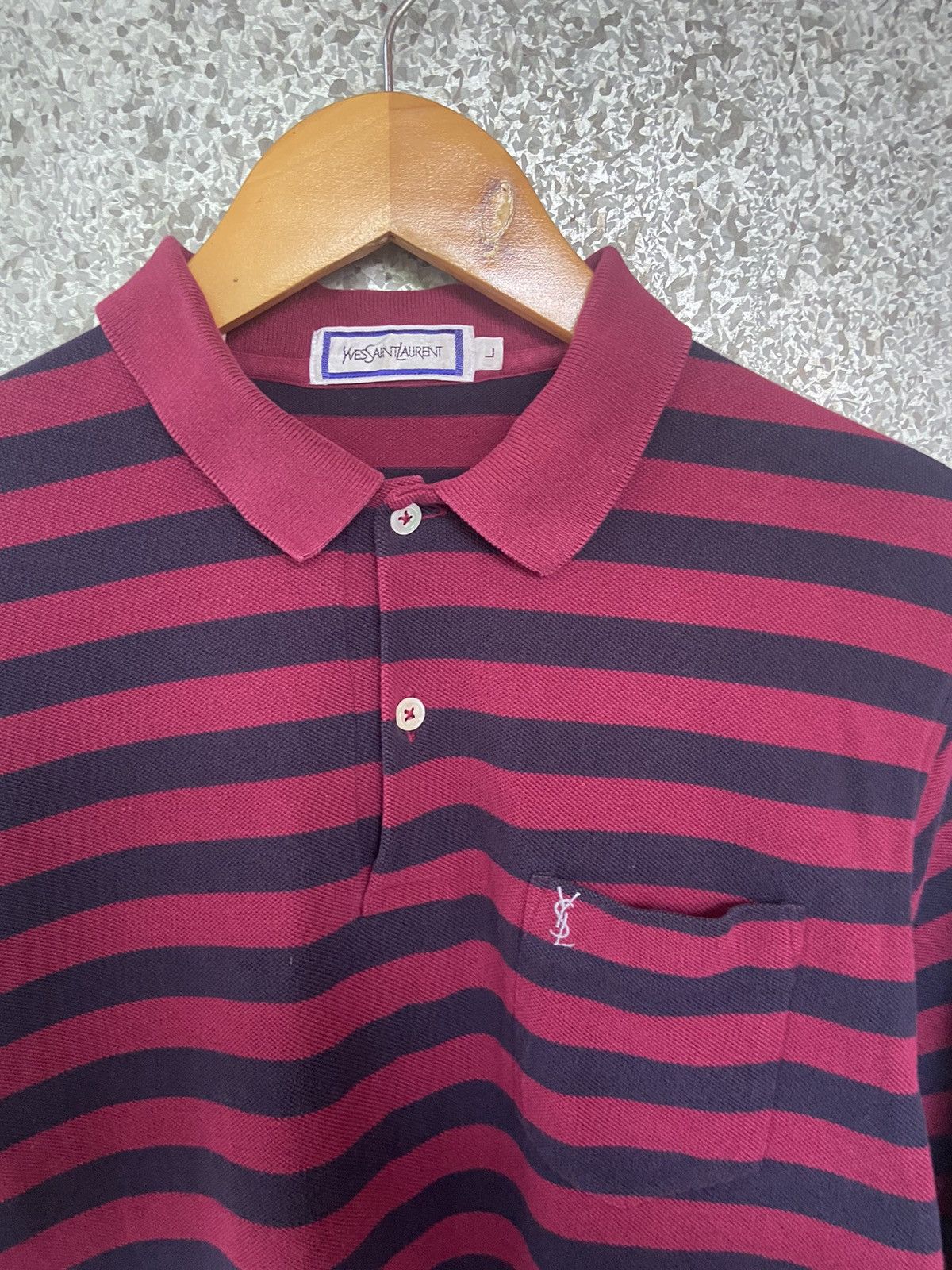 Yves Saint Laurent 🔥 Vintage Yves Saint Laurent polo t shirt long sleeve Size US M / EU 48-50 / 2 - 2 Thumbnail