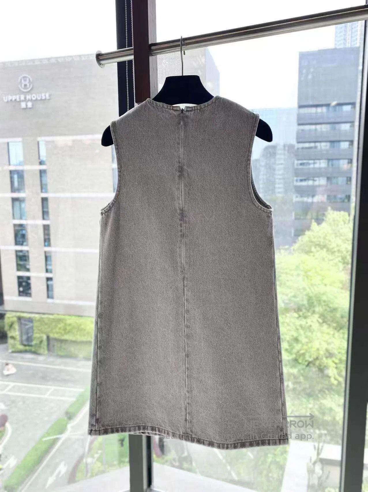 Miu Miu Miu Miu Logo denim dress| Size XS / US 0-2 / IT 36-38 - 3 Thumbnail