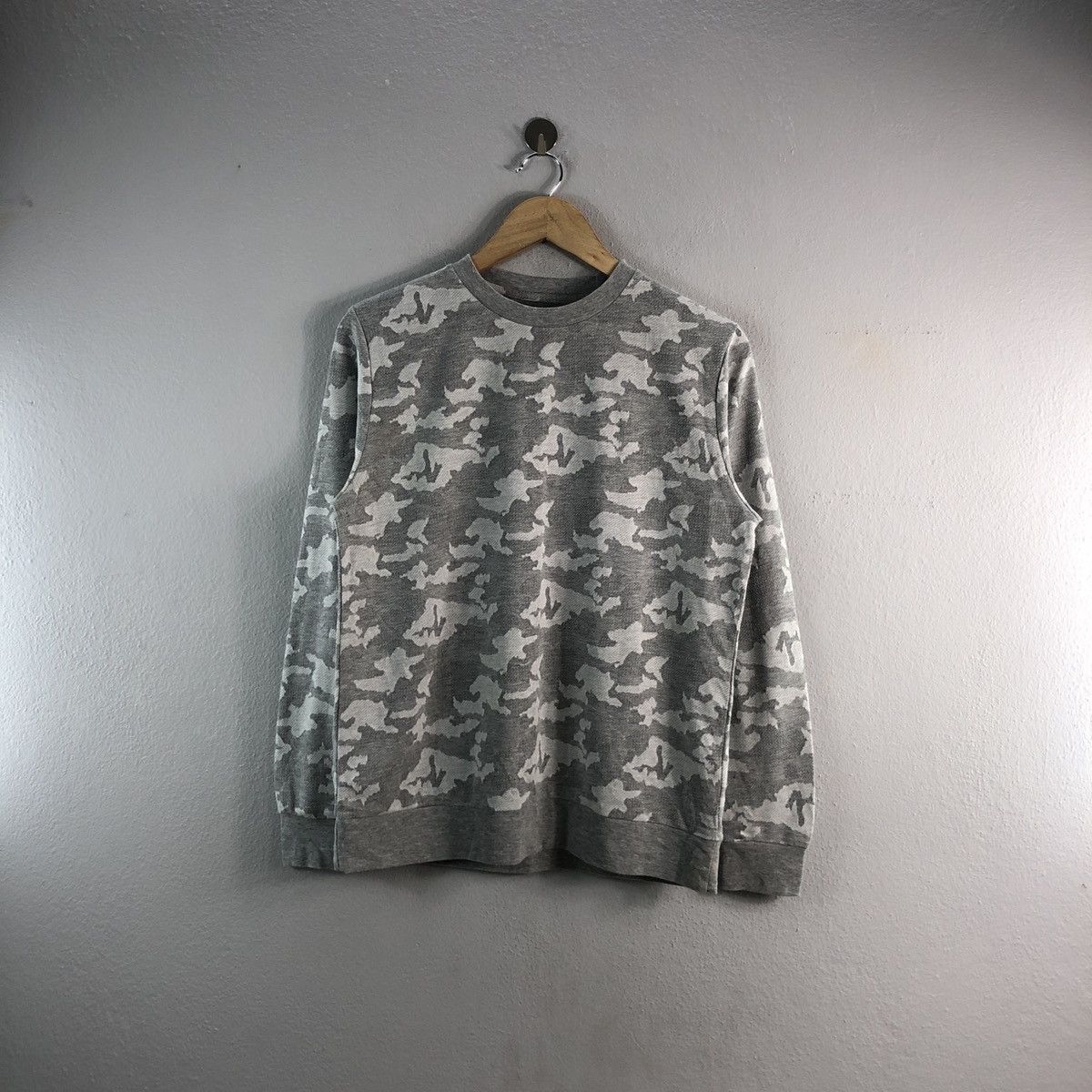 Mark & Spencer Camouflage Design Casual Mens Sweatshirt