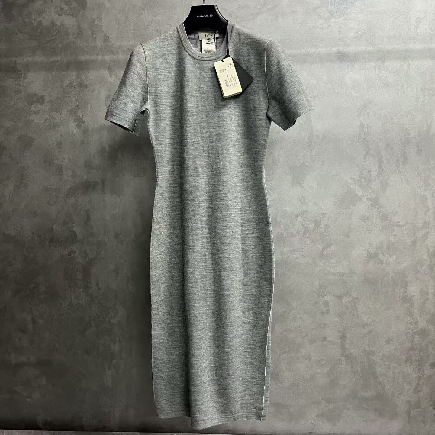 Fendi Fendi Retro Long Gray Dress XS Women Size XS / US 0-2 / IT 36-38 - 1 Thumbnail