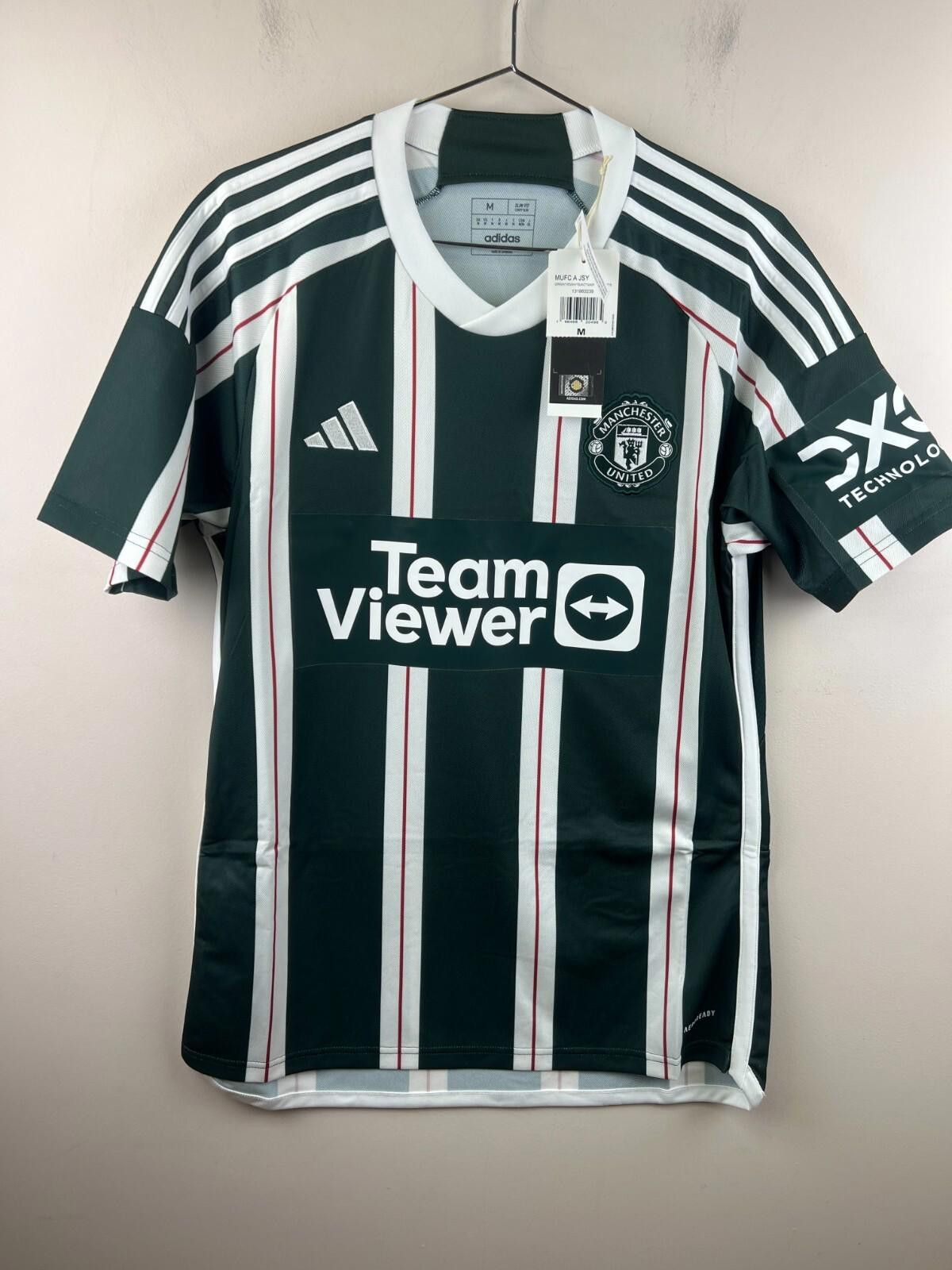 Adidas Adidas Manchester United 23/24 Away Authentic Jersey Mens Size ONE SIZE - 1 Thumbnail