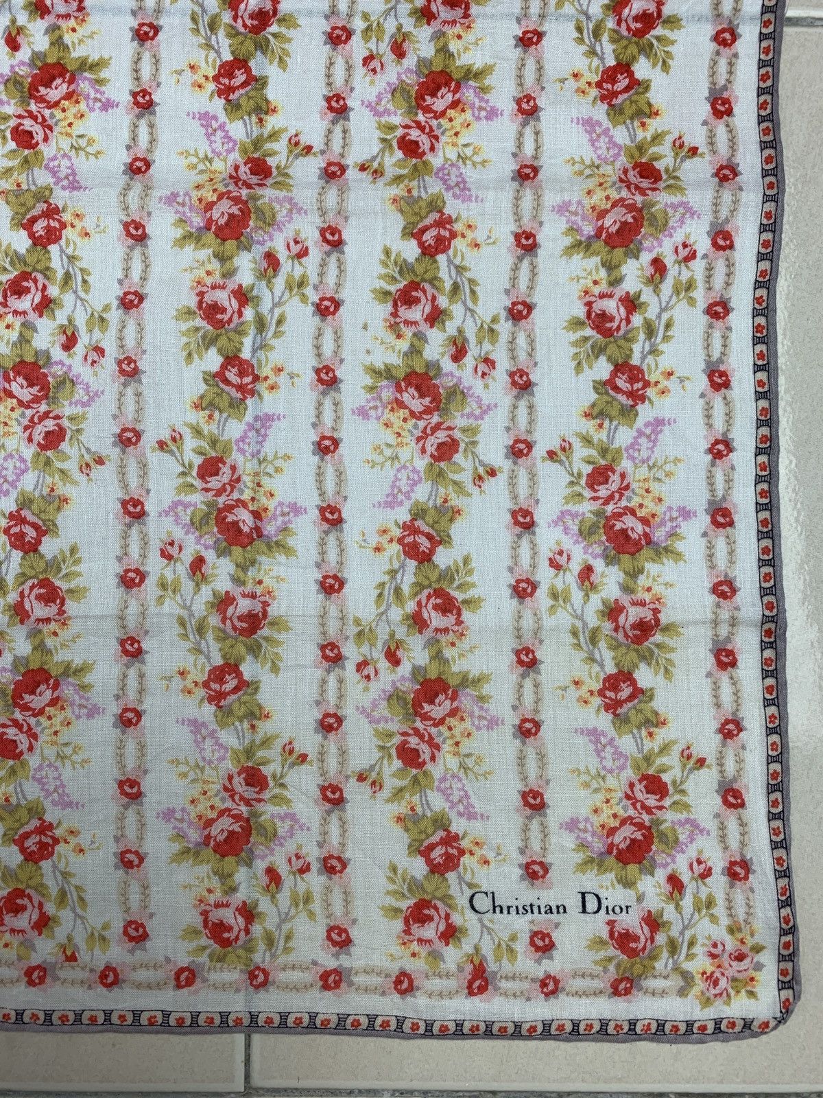 Designer Christian Dior Handkerchief Bandana Size ONE SIZE - 4 Thumbnail
