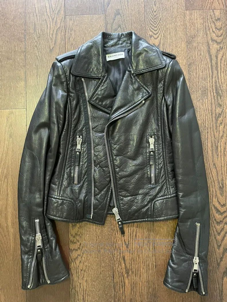 Balenciaga Balenciaga Biker leather jacket Size XS / US 0-2 / IT 36-38 - 1 Thumbnail