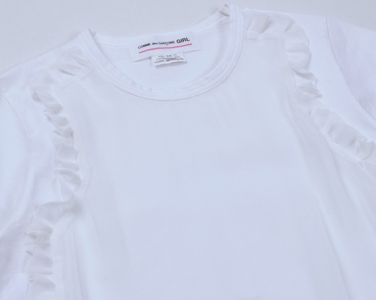 Comme des Garcons × Comme des Garcons Girl × Japanese Brand CDG Comme des Garcons Girl Ruffle T-Shirt Japan Size M / US 6-8 / IT 42-44 - 13 Thumbnail