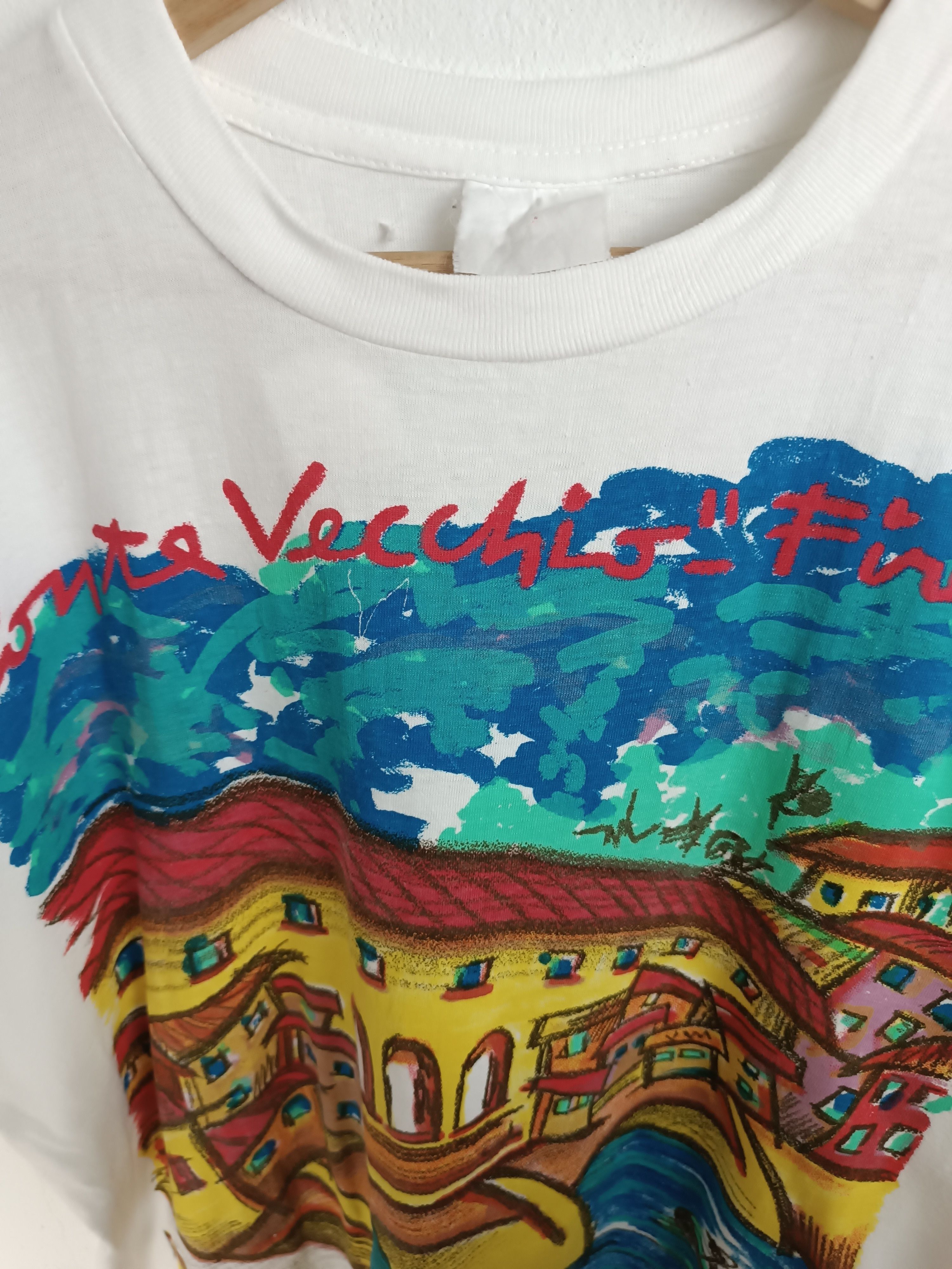 Vintage VERY RARE🔥VINTAGE 90'S PONTE VECCHIO FIORENCE ITALY TEE Size US XL / EU 56 / 4 - 13 Thumbnail