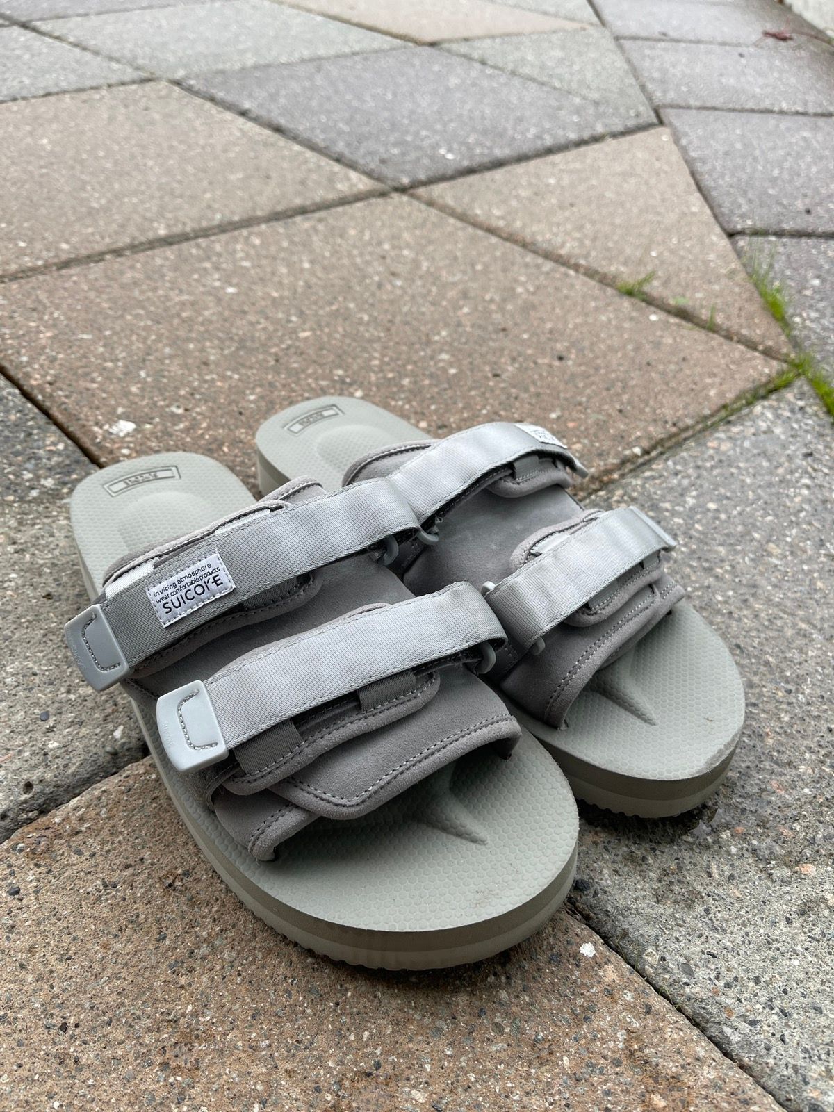 Pre-owned Suicoke Moto Cab Shoes In Grey