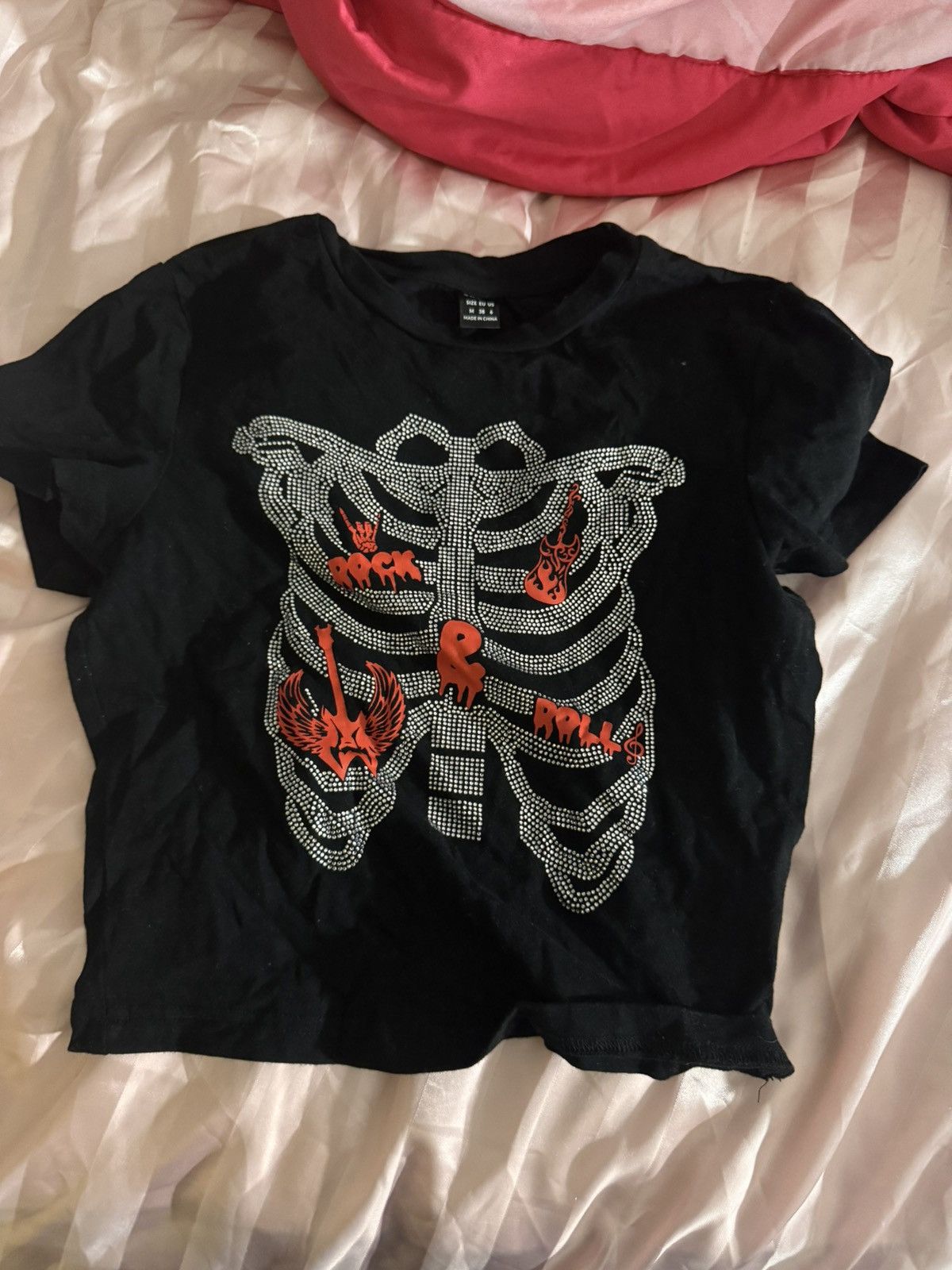 Other Black graphic crop shirt Size M / US 6-8 / IT 42-44 - 1 Preview