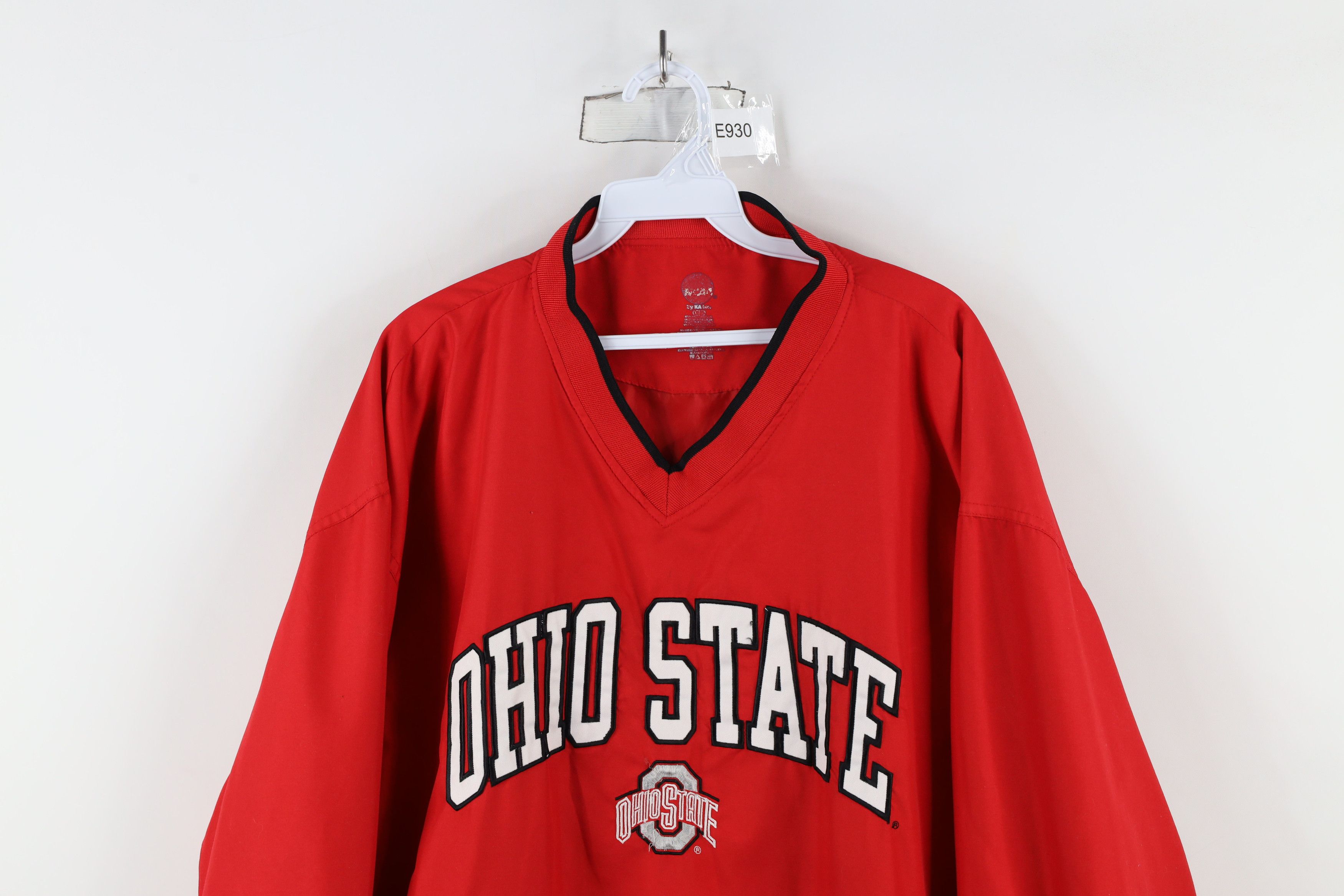 Vintage Vintage University Football Pullover Windbreaker Jacket Red Size US XXL / EU 58 / 5 - 2 Thumbnail