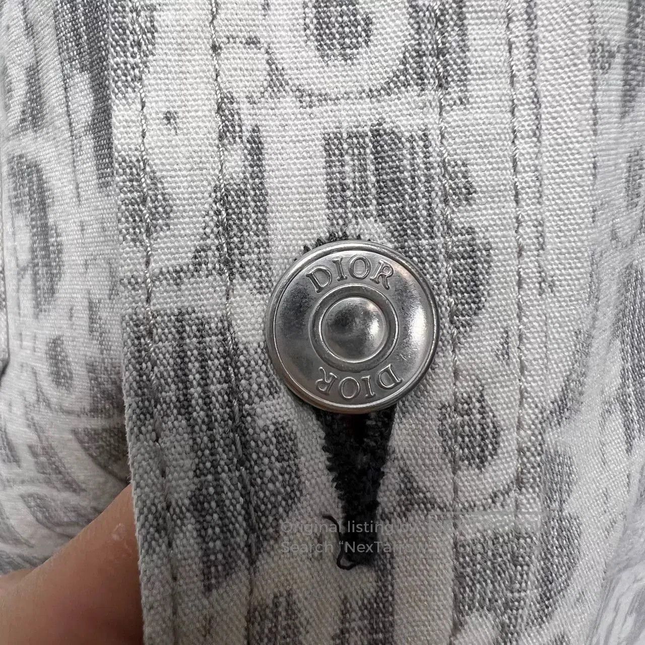 Dior dior gray and white denim shirt jacket. Size US L / EU 52-54 / 3 - 4 Thumbnail