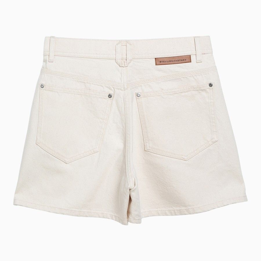 Stella McCartney o1d2blof1024 Short in Ecru Size 26" / US 2 / IT 38 - 2 Thumbnail