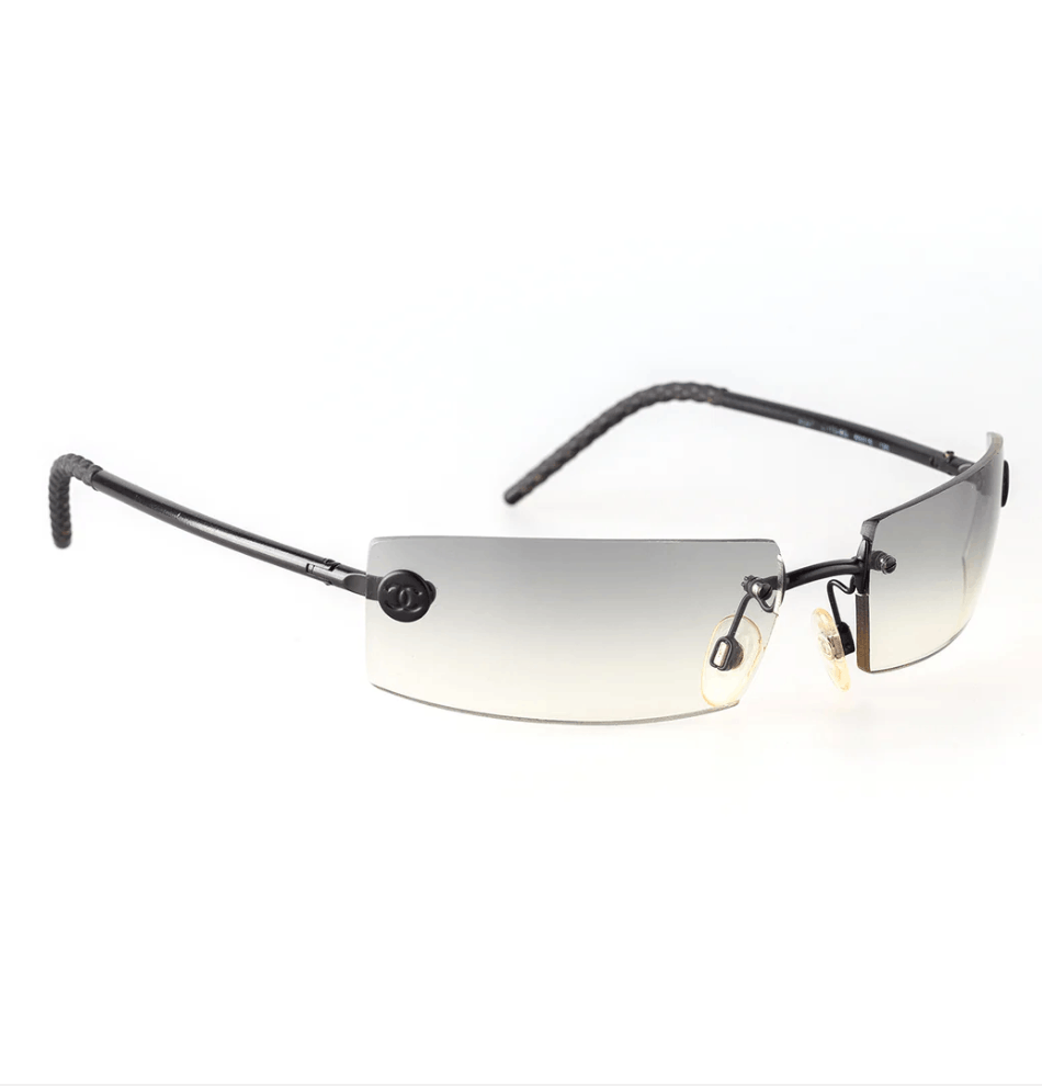 Chanel Chanel Sunglasses 4047 CC Rhinestone 4017 Rimless Vintage Size ONE SIZE - 2 Thumbnail