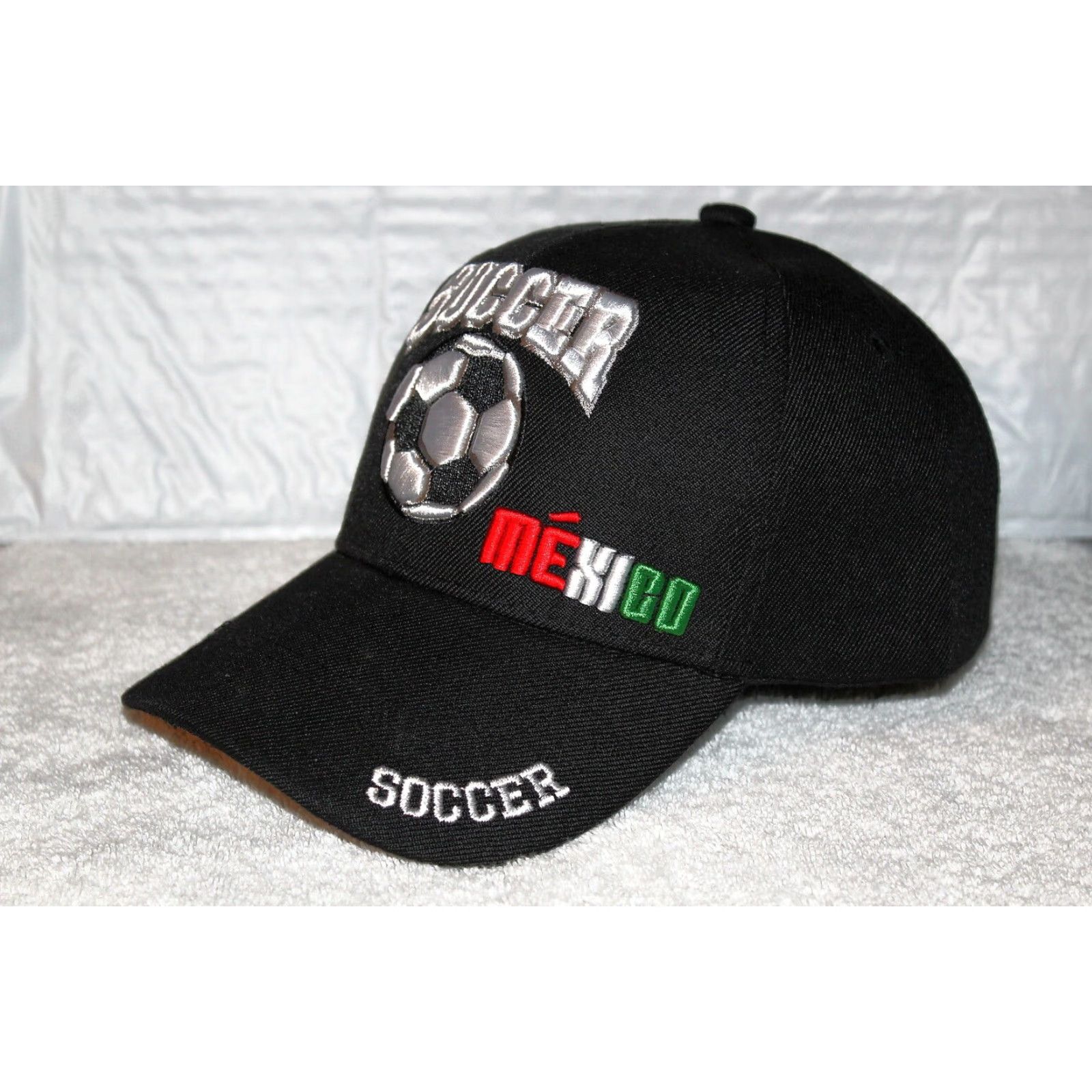 Vintage VINTAGE CALI Mexico Soccer Ball Baseball Cap Unisex Adults Adjustable Black Sports Fan Cap Size ONE SIZE - 2 Thumbnail