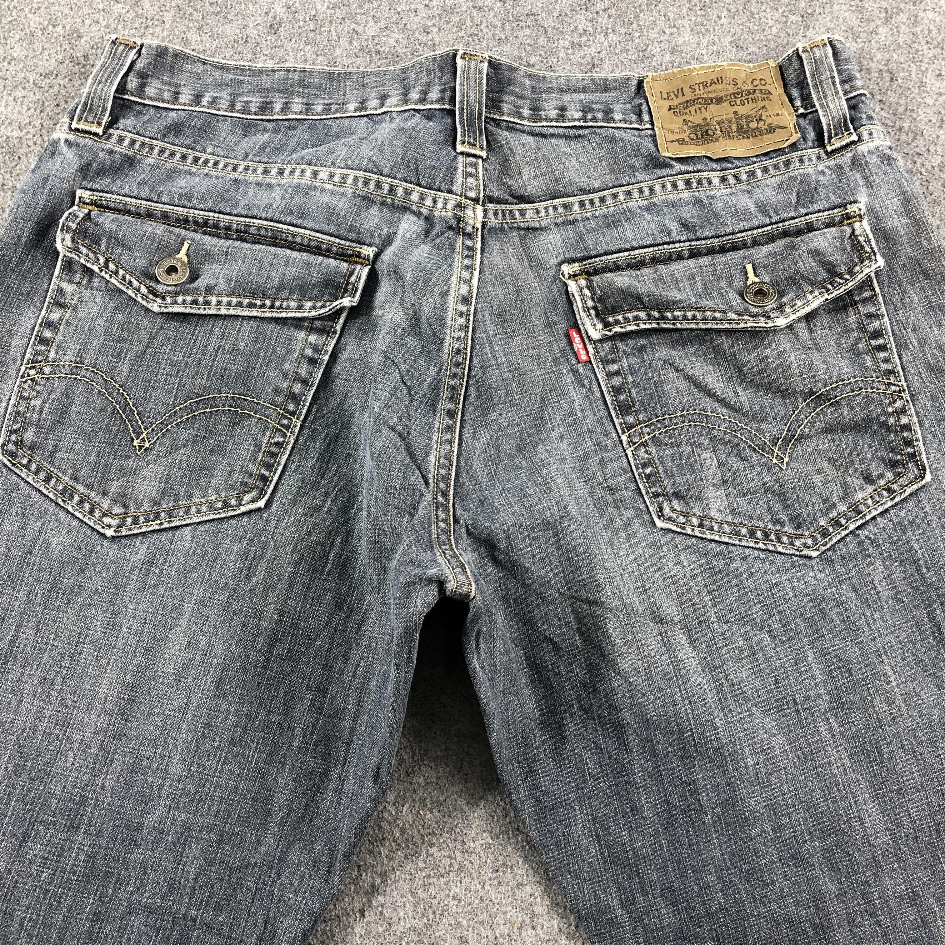 Levi's Vintage Faded Black Levis 527 Flare Jeans-J2307 Size US 34 / EU 50 - 4 Thumbnail