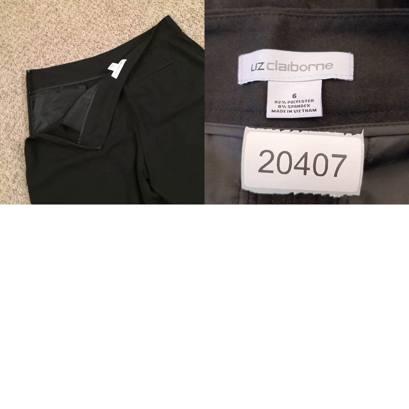 Liz Claiborne Liz Claiborne Dress Shorts Womens Size 6 Black Mock Wrap Size 28" / US 6 / IT 42 - 8 Thumbnail